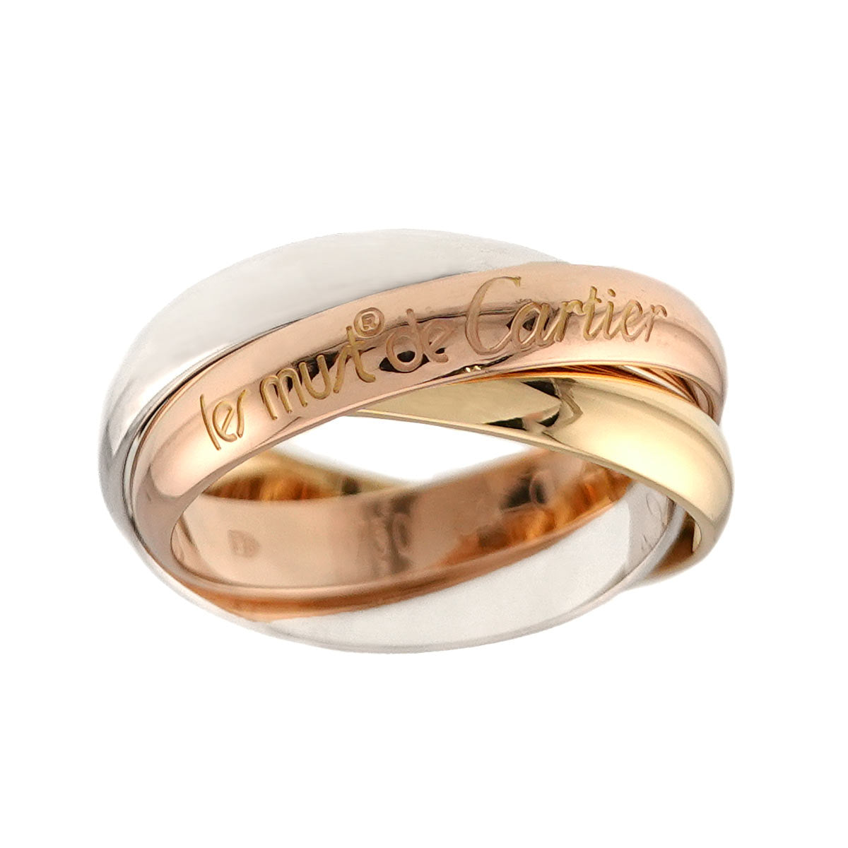 Trinity MM Ring 18K YG WG PG 750 Size51 5.5-5.75(US)