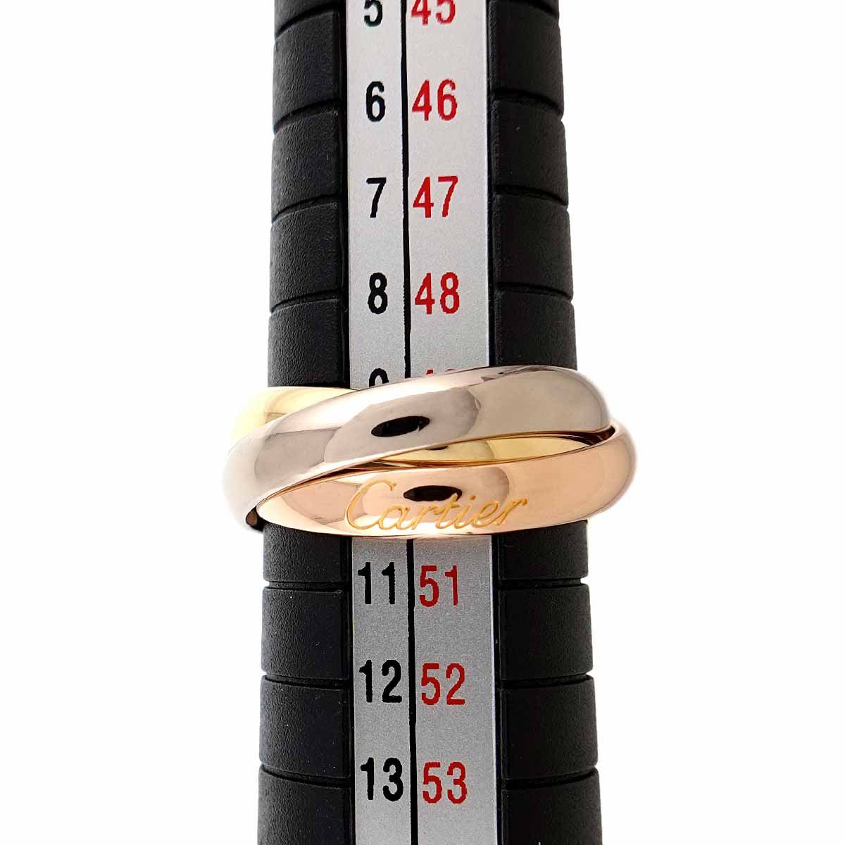 Trinity Ring 18K YG WG PG 750 Size50 5.25(US)