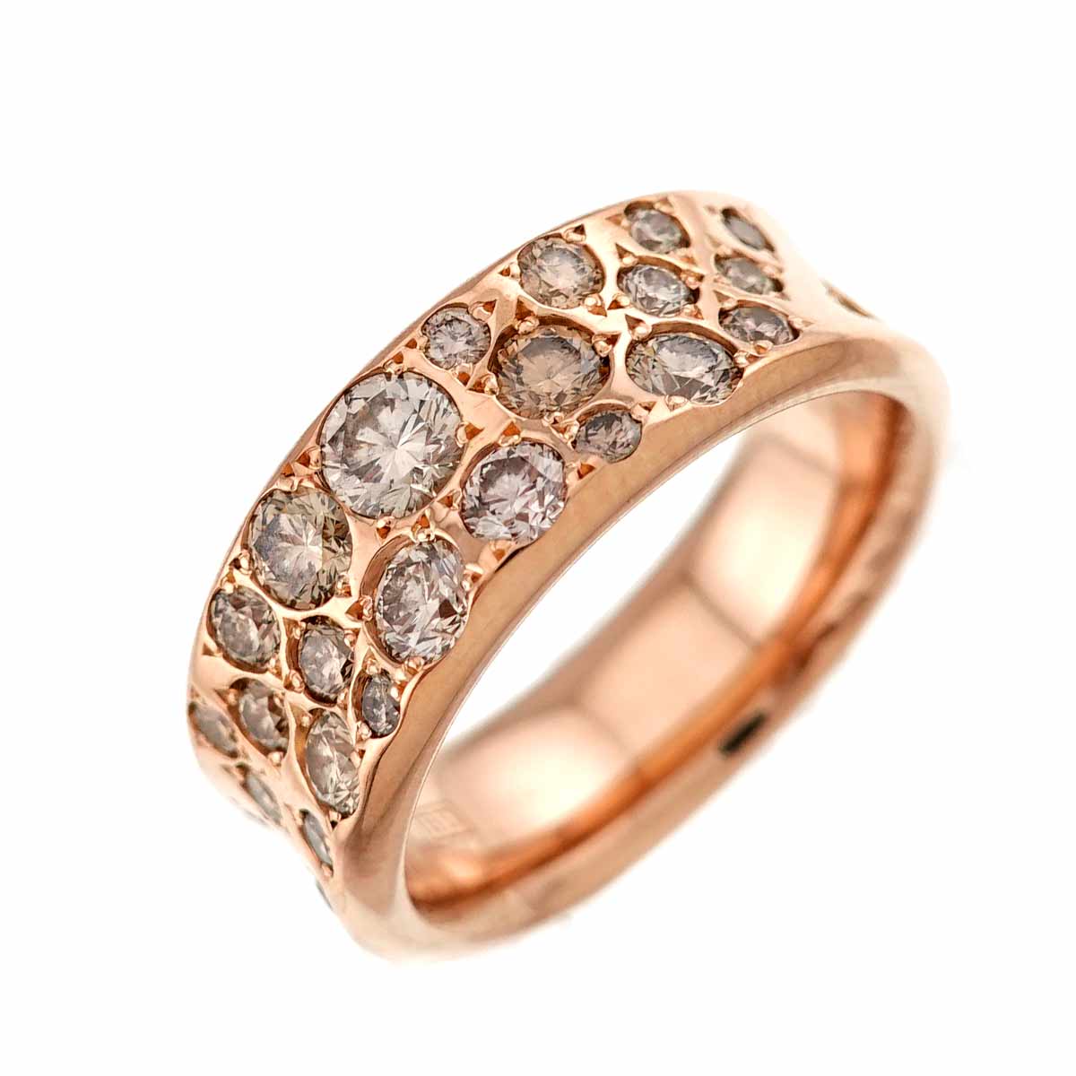 Diamond 1.00ct Ring 18K Pink Gold 750 size4.75-5(US)