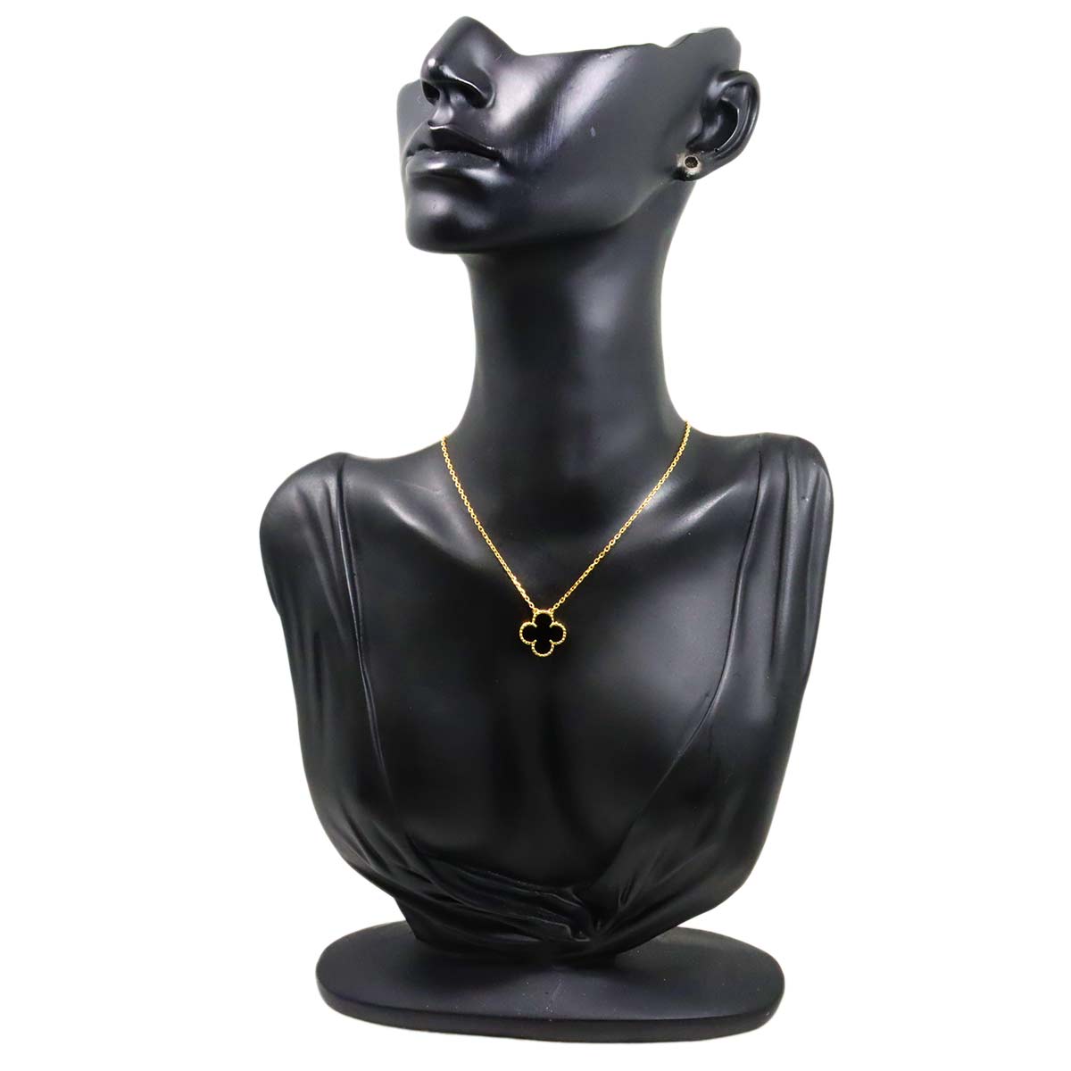 Vintage Alhambra Onyx Necklace 18K YG 750