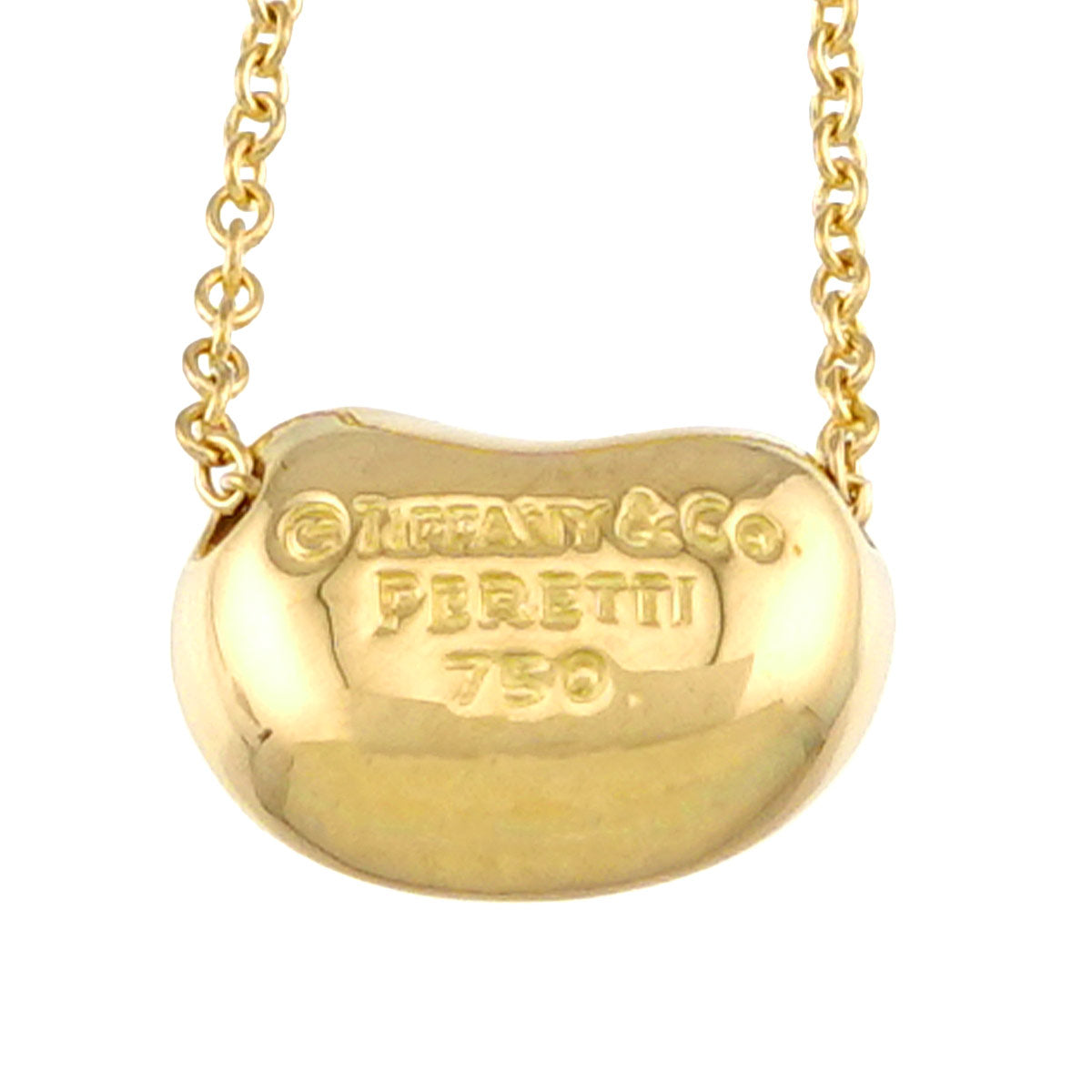 Bean Necklace 18K Yellow Gold 750