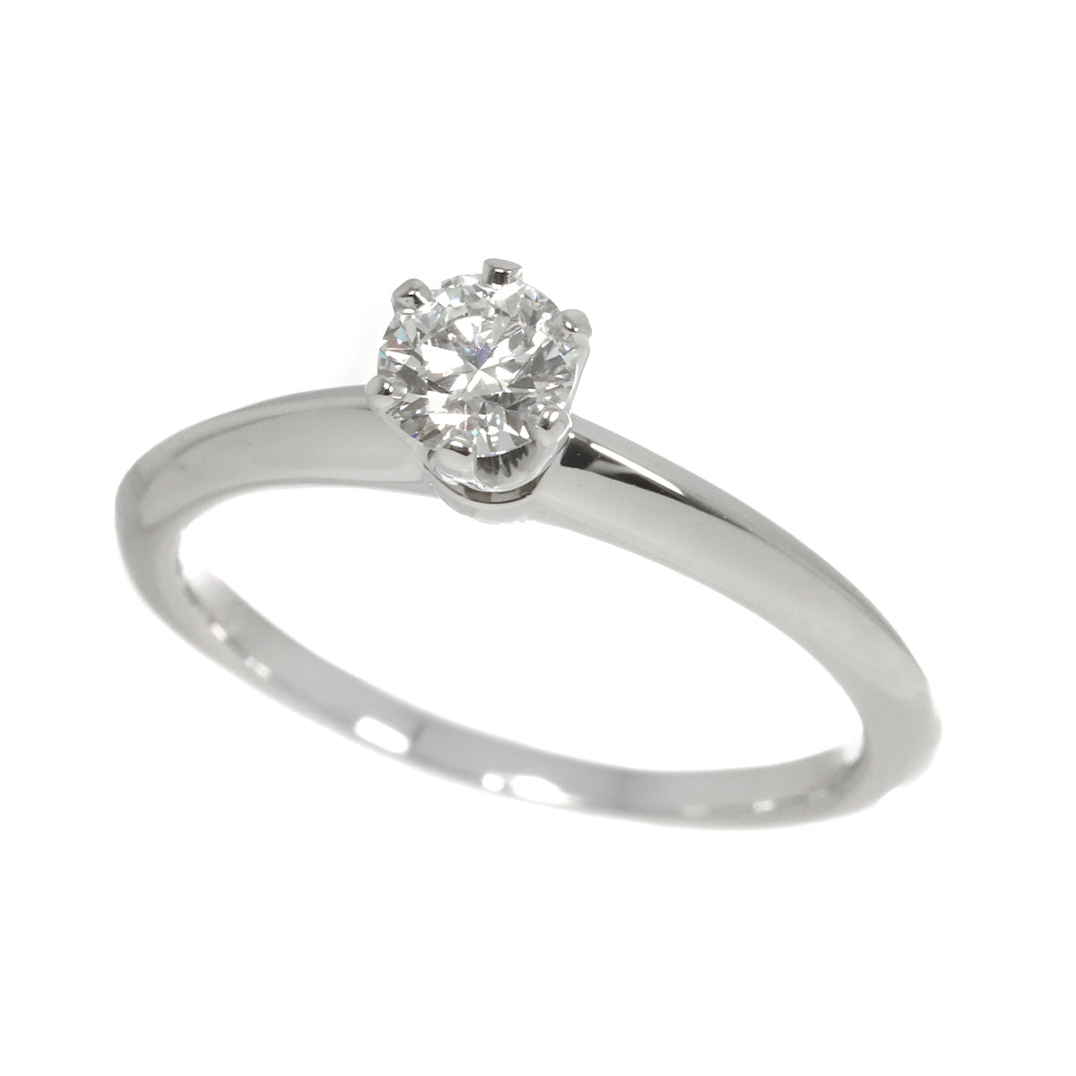 Diamond 0.33ct H/VVS2/EX Ring Pt Platinum Size5.25-5.5(US)
