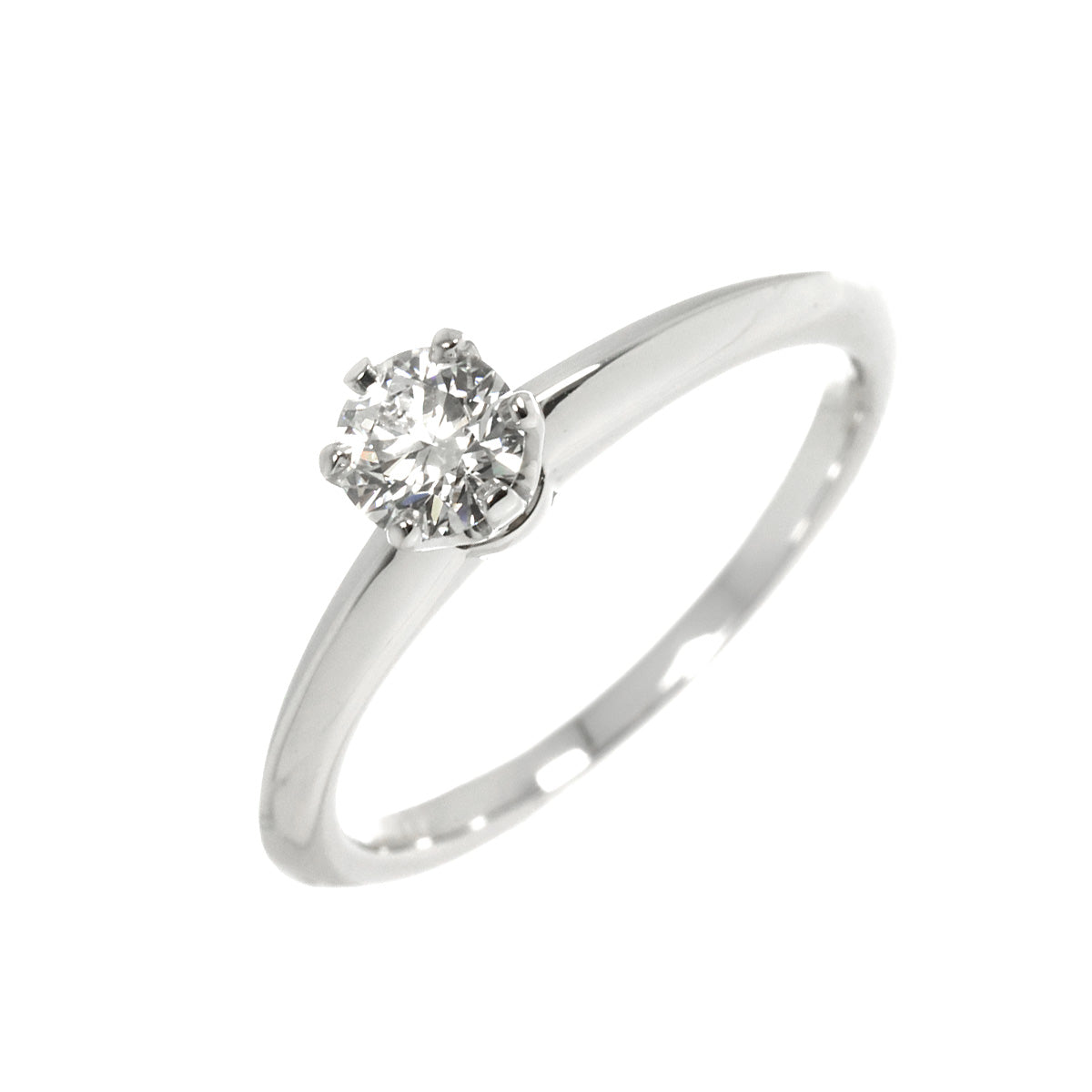 Diamond 0.33ct H/VVS2/EX Ring Pt Platinum Size5.25-5.5(US)