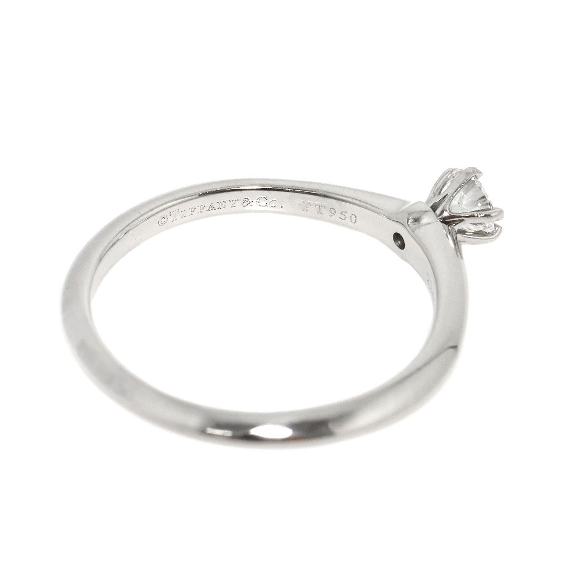 Diamond 0.22ct D/VVS1/EX Ring Platinum Size7.5(US)