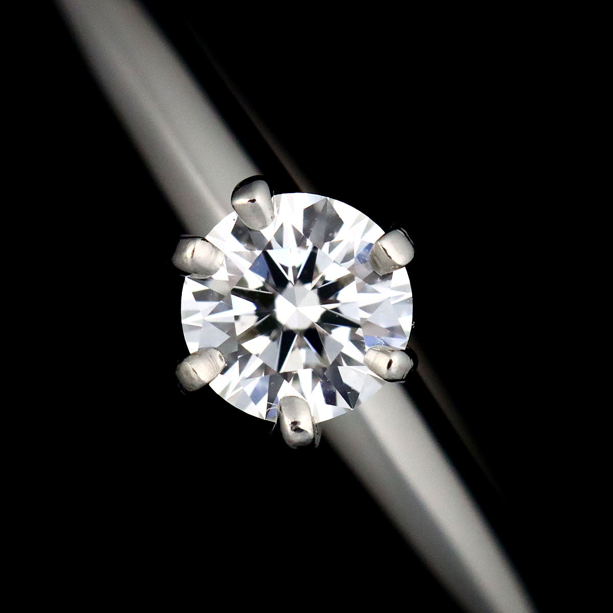 Diamond 0.22ct D/VVS1/EX Ring Platinum Size7.5(US)