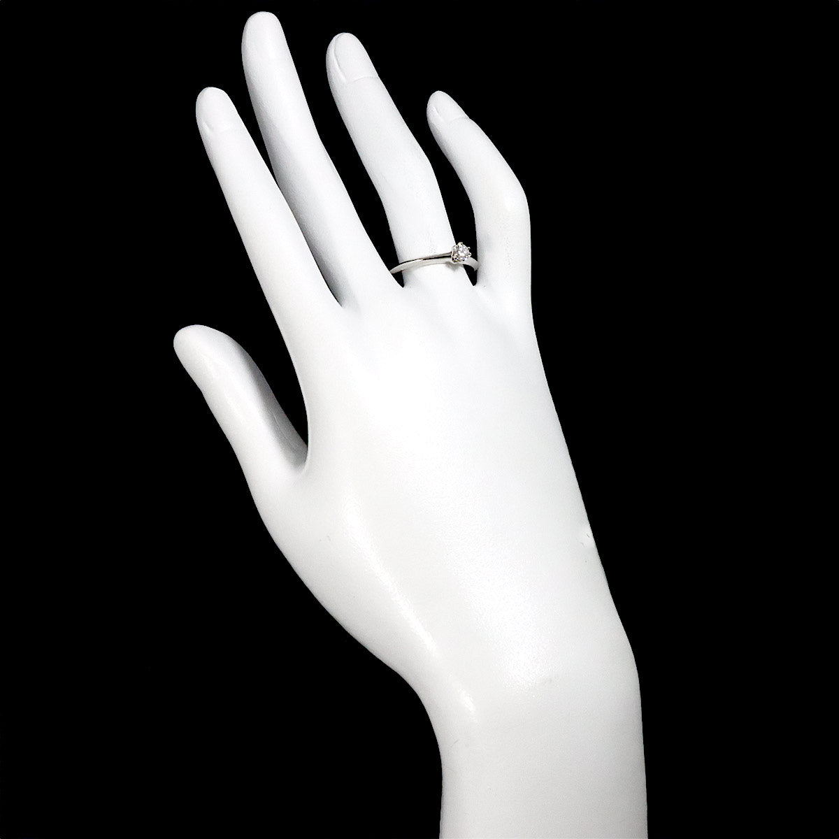 Diamond 0.22ct D/VVS1/EX Ring Platinum Size7.5(US)