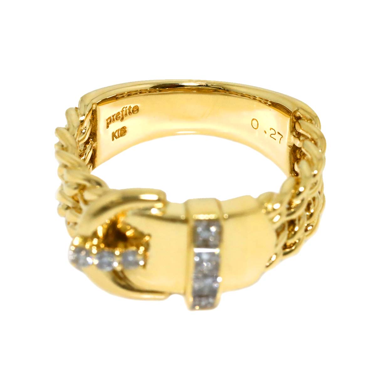 Diamond 0.27ct Ring K18 size5.25-5.5(US)