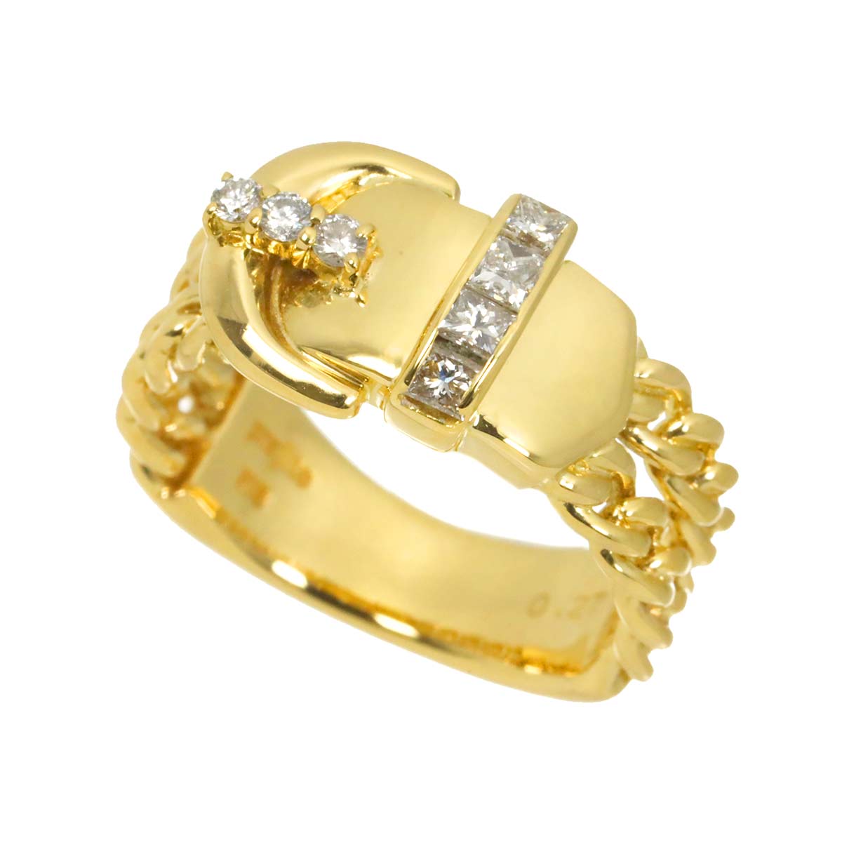 Diamond 0.27ct Ring K18 size5.25-5.5(US)