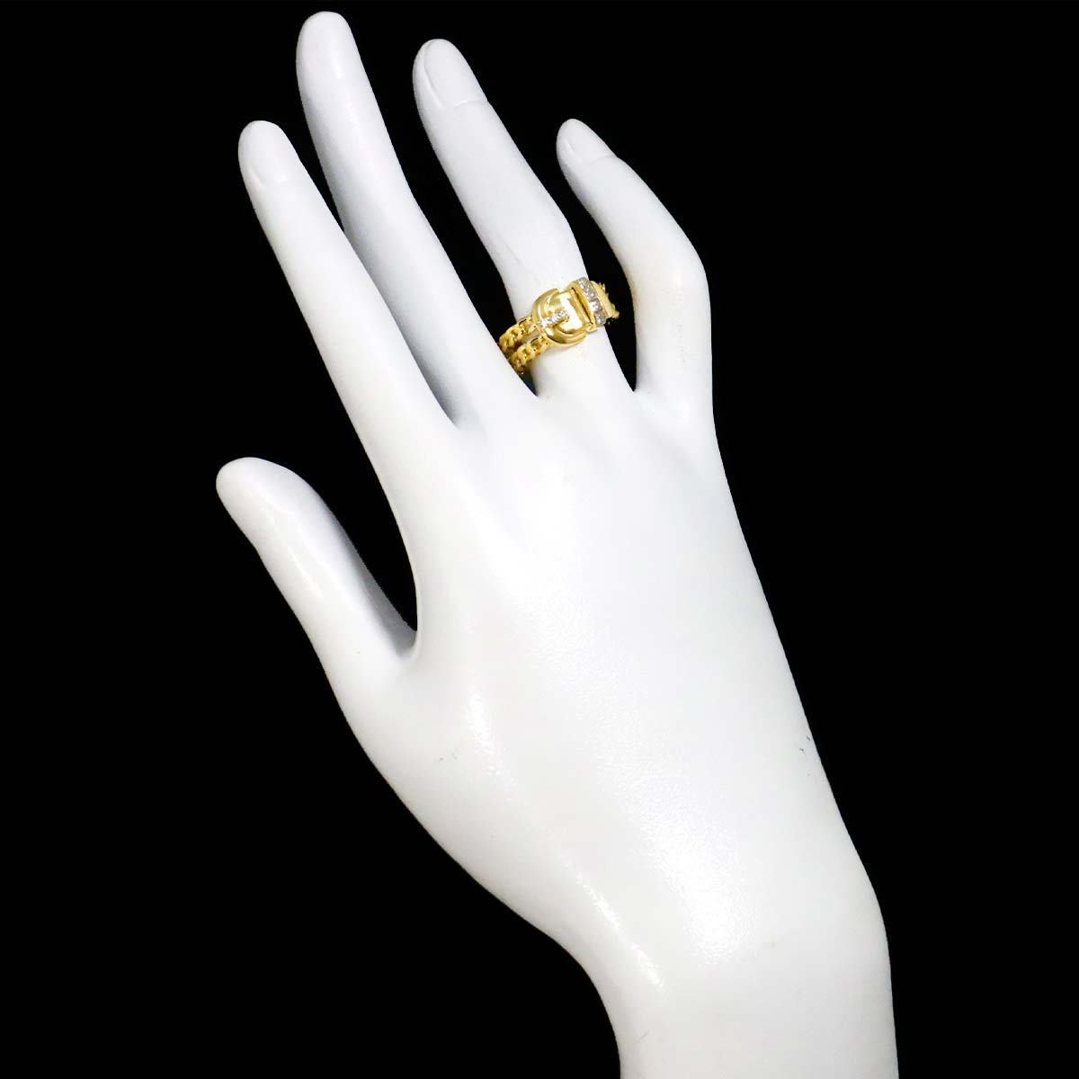 Diamond 0.27ct Ring K18 size5.25-5.5(US)