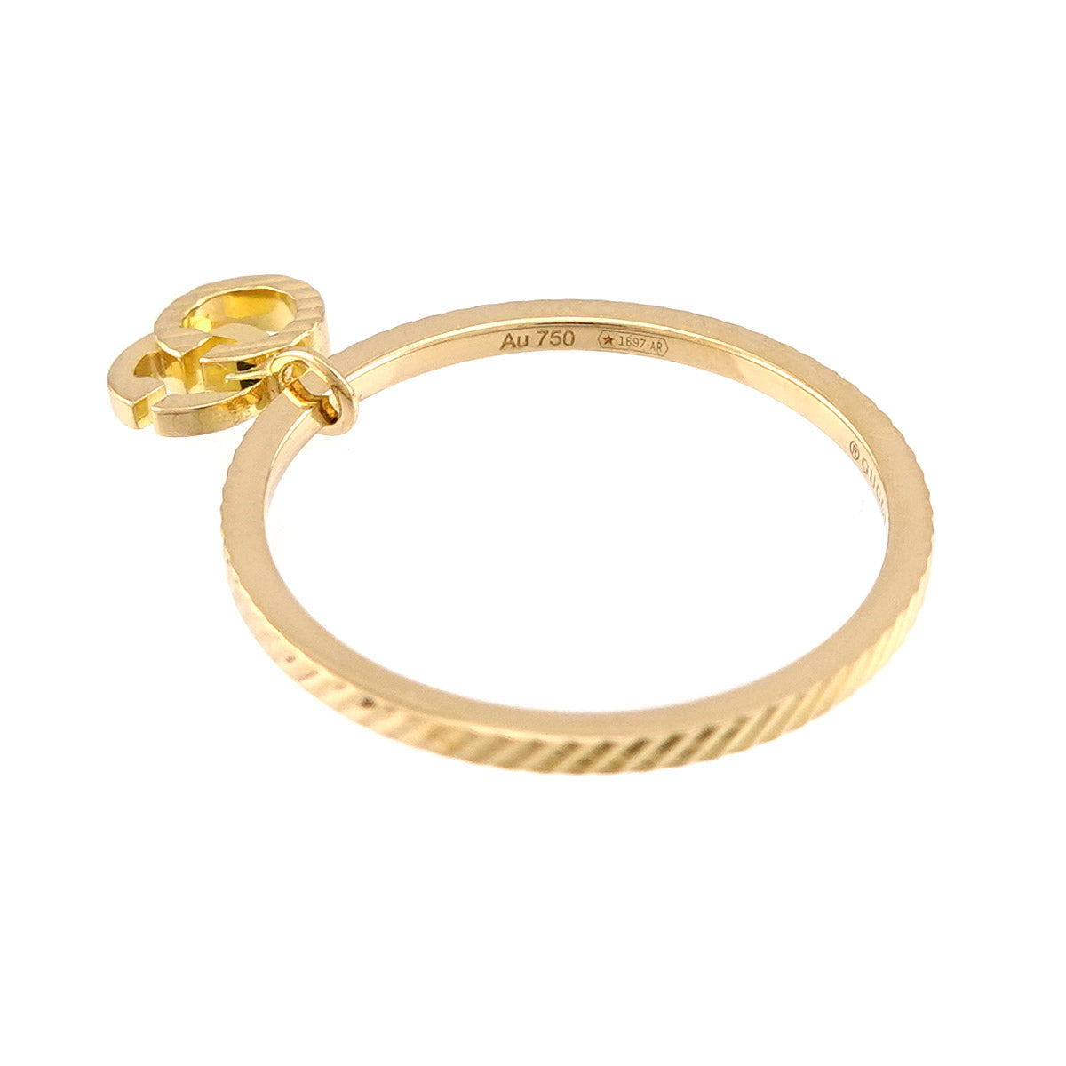 GG Running Ring 18K Yellow Gold 750 Size12 5.75-6(US)