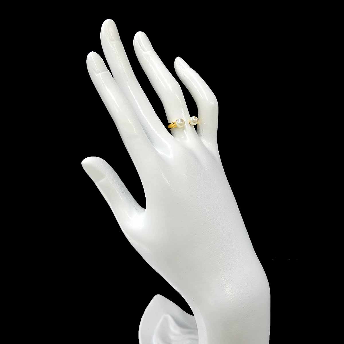 Akoya Pearl 5.2-5.0mm Ring 18K YG 750 size5.5-5.75(US)