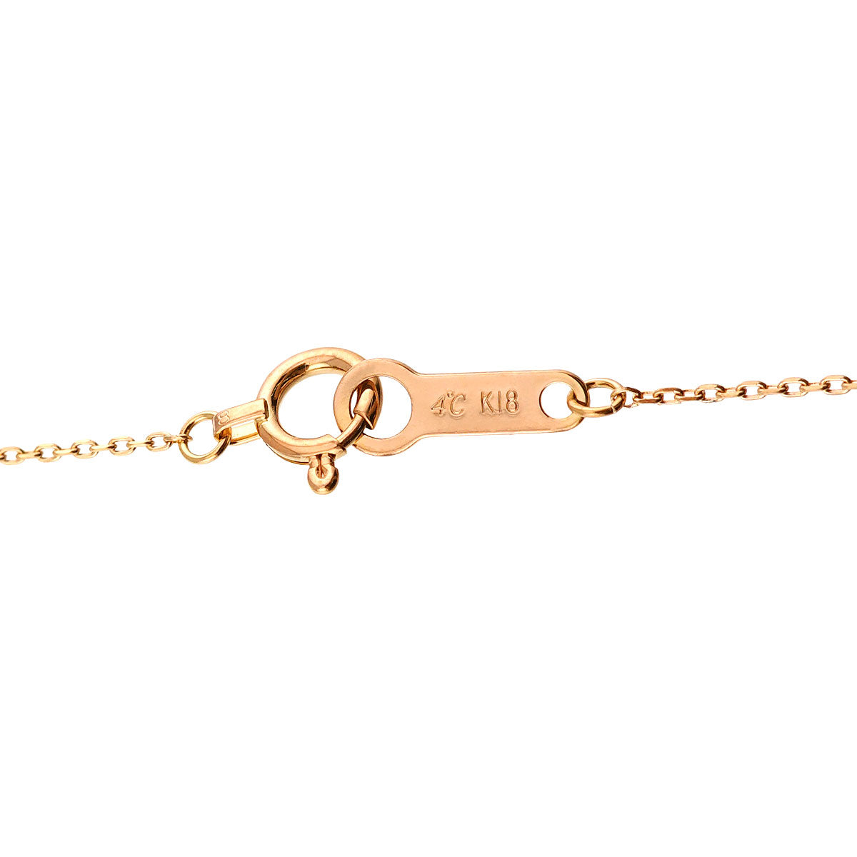 Diamond Heart Necklace 18K Pink Gold 750