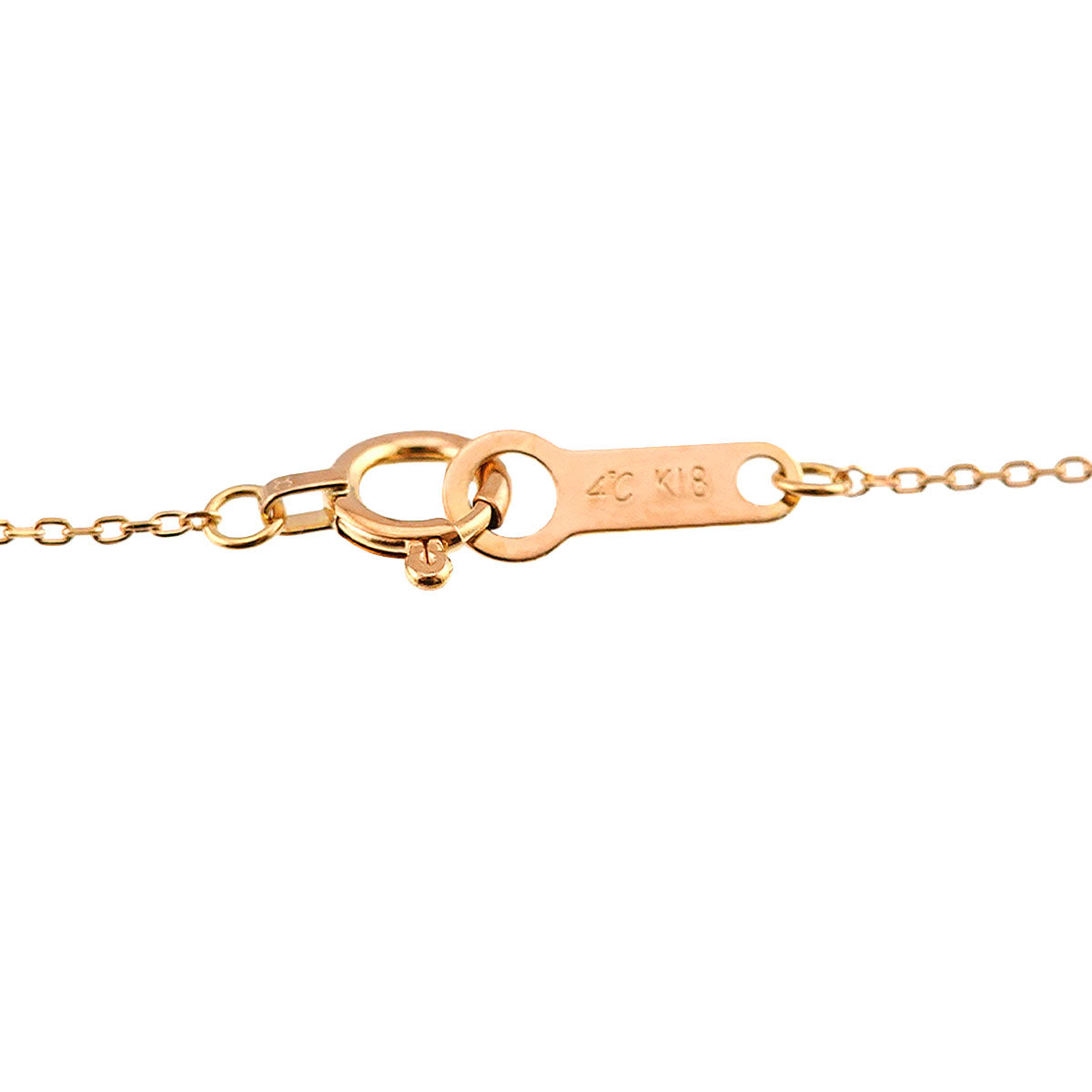 Diamond Heart Necklace 18K Pink Gold 750