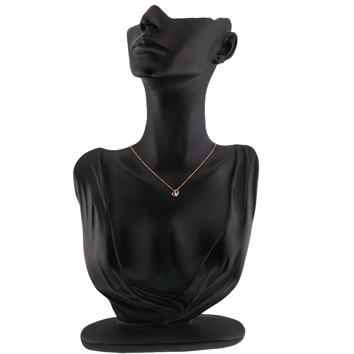 Diamond Heart Necklace 18K Pink Gold 750