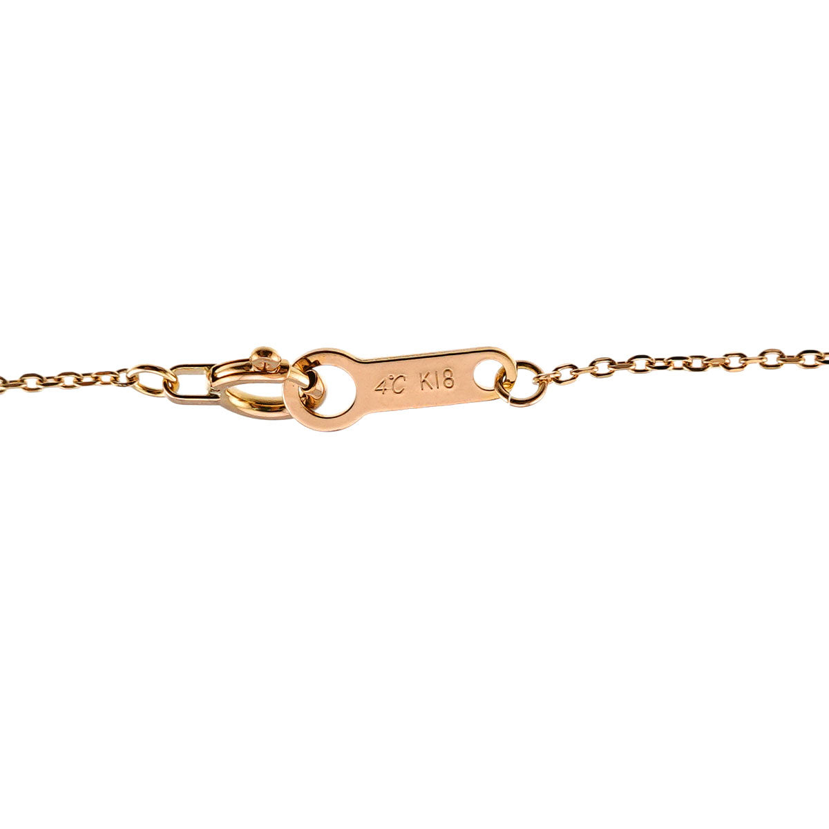 Diamond Heart Necklace 18K Pink Gold 750
