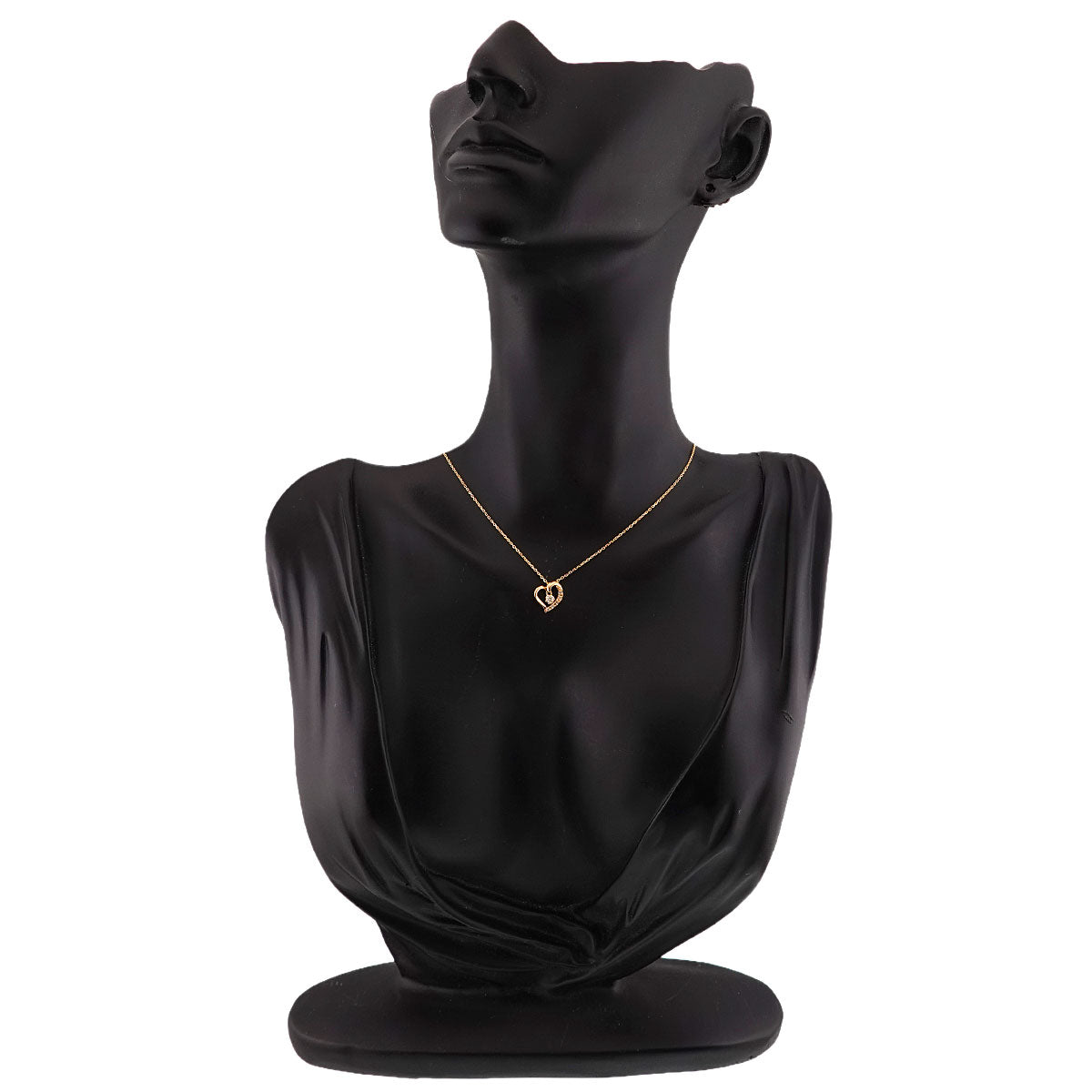 Diamond Heart Necklace 18K Pink Gold 750