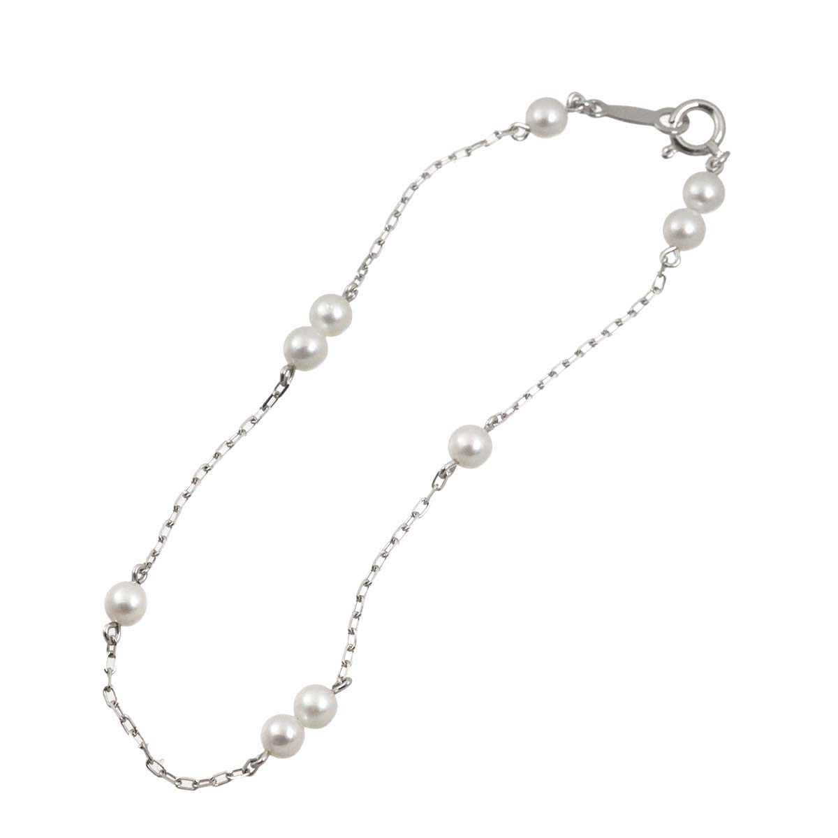 Baby Pearl 3.8mm Bracelet 18K White Gold 750