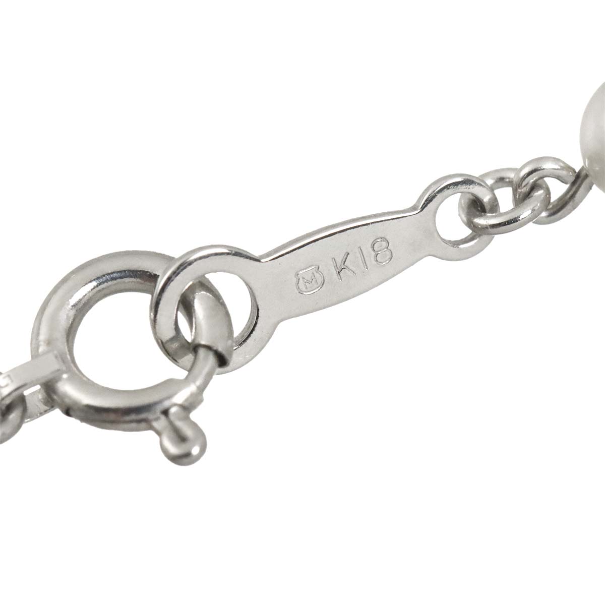 Baby Pearl 3.8mm Bracelet 18K White Gold 750