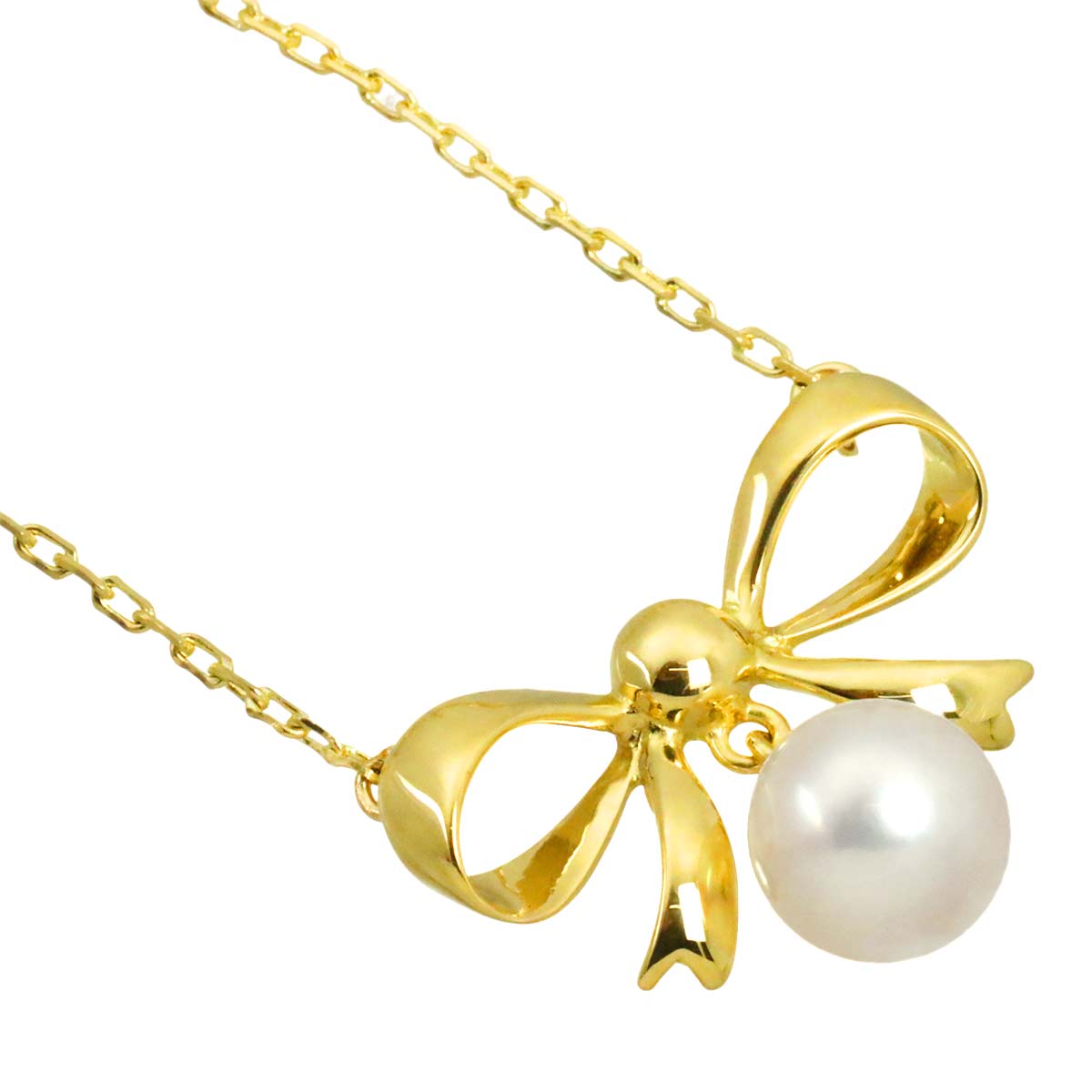 Akoya Pearl 7.0mm Necklace 18K YG 750