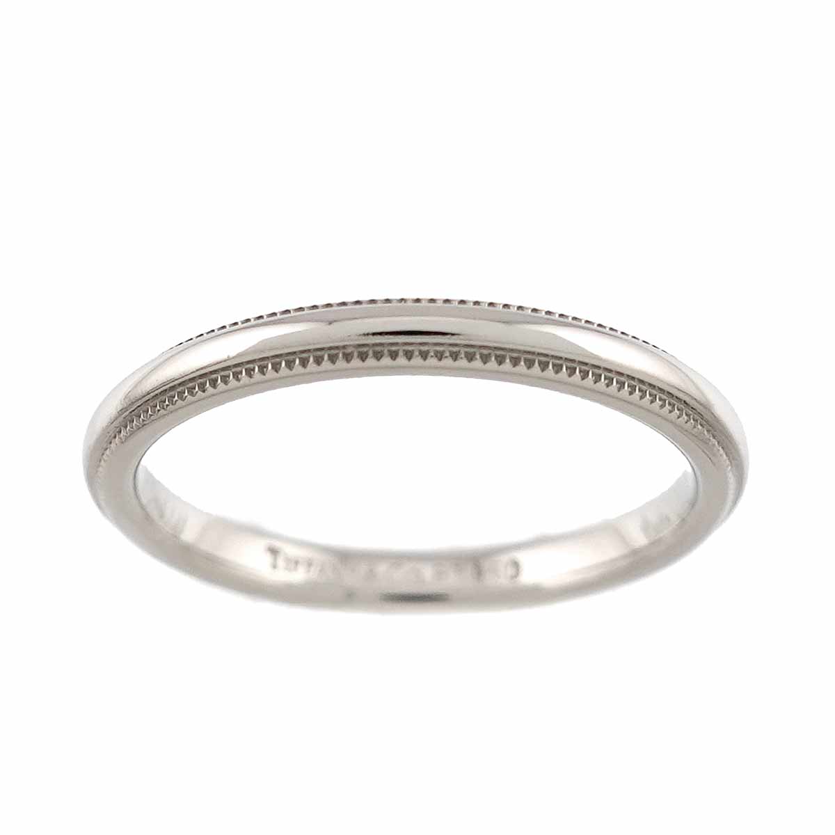 Milgrain Band Ring Pt Platinum Size4.75-5(US)