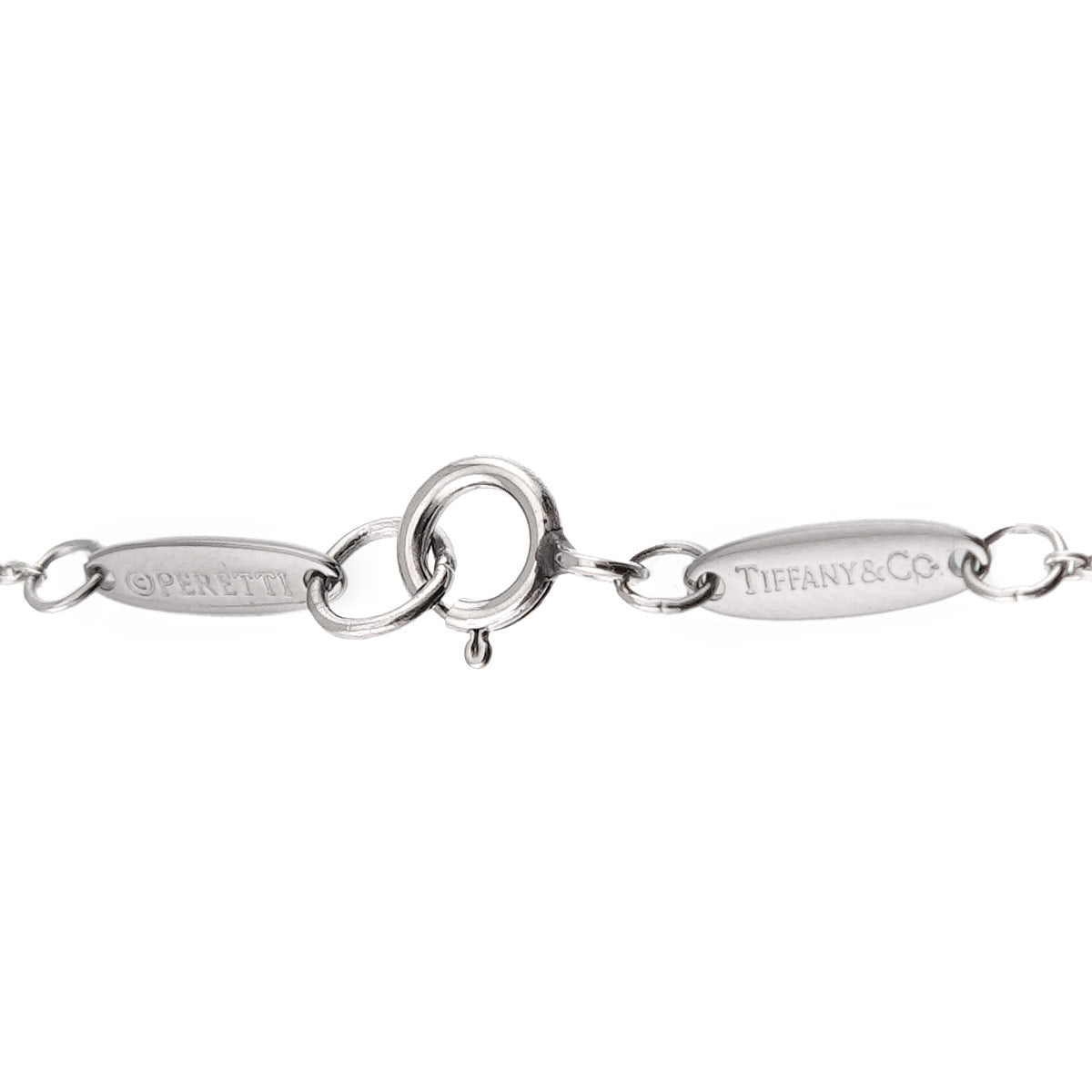 Open Heart Necklace Platinum