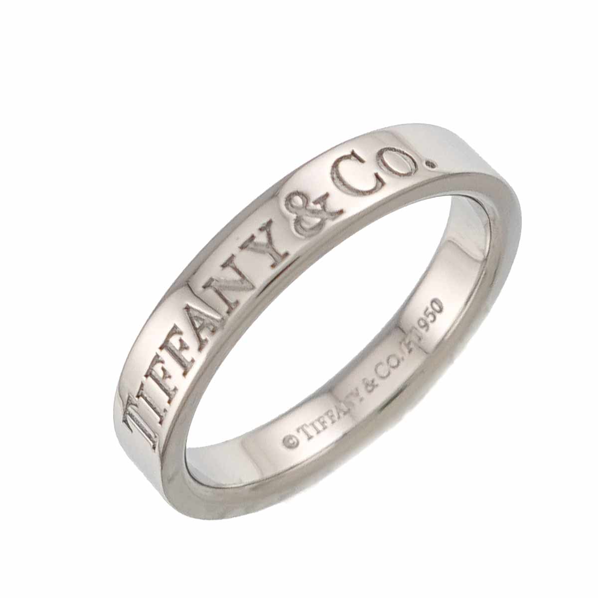 Logo Band Ring Platinum Size3.75(US)