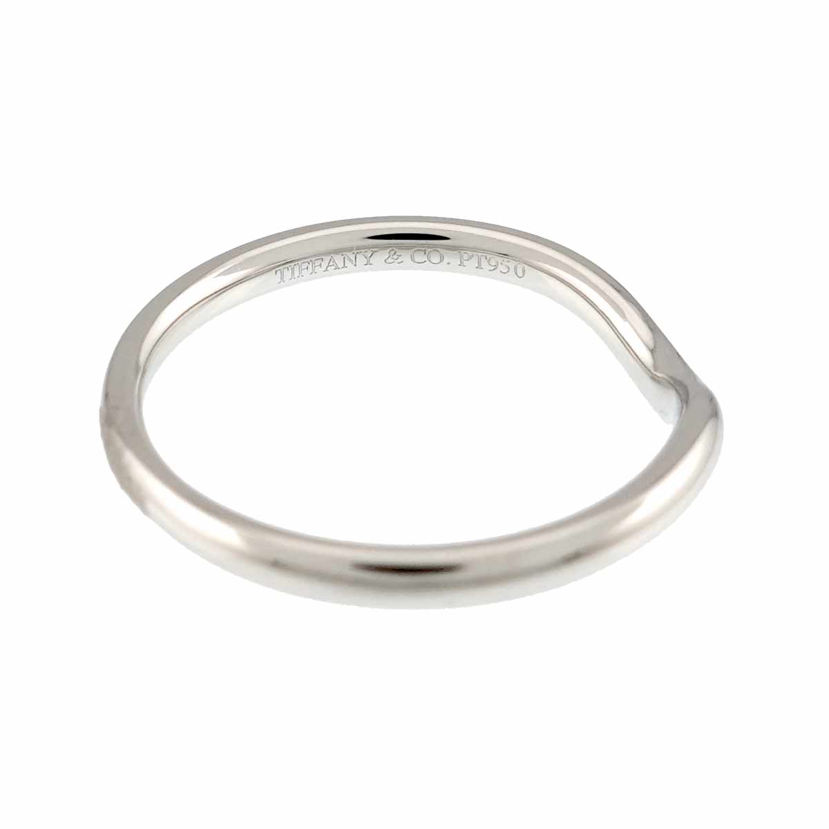 Curved Band Ring Pt Platinum size6.25-6.5(US)