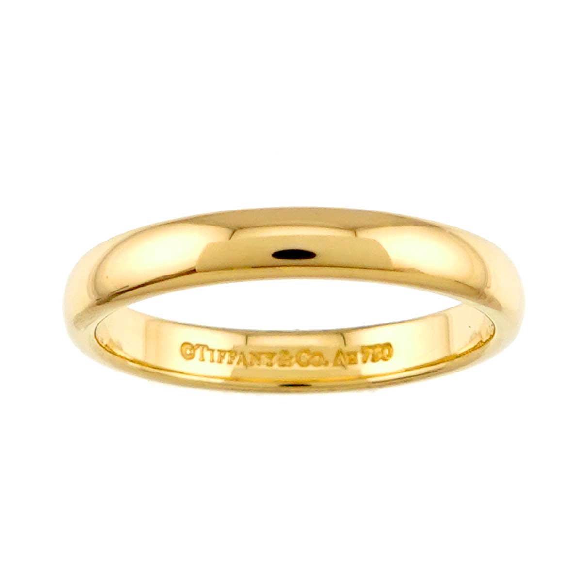 Forever Band Ring 18K Yellow Gold 750 Size6.5-6.75(US)
