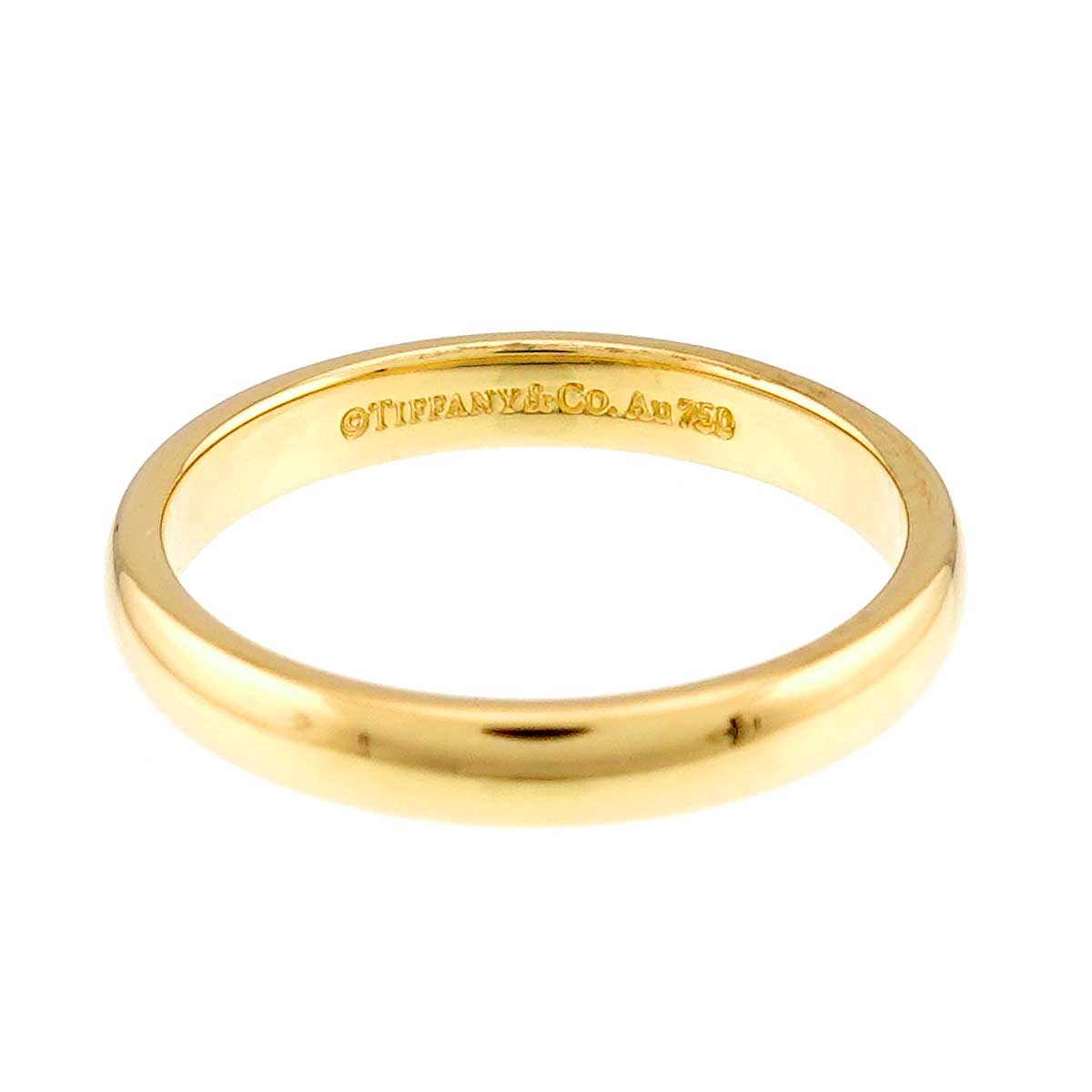 Forever Band Ring 18K Yellow Gold 750 Size6.5-6.75(US)