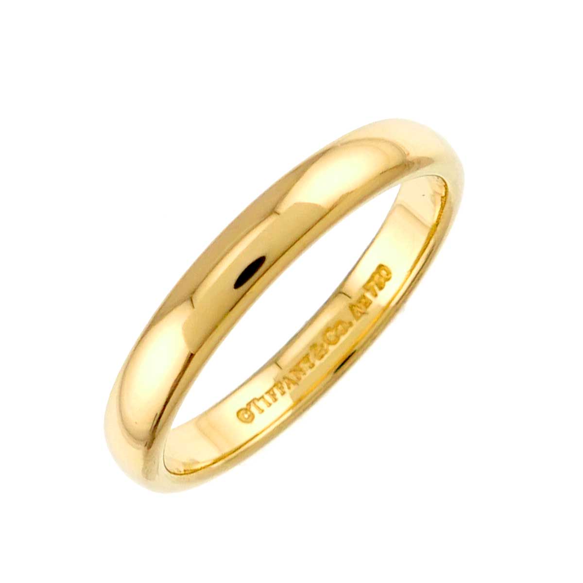 Forever Band Ring 18K Yellow Gold 750 Size6.5-6.75(US)