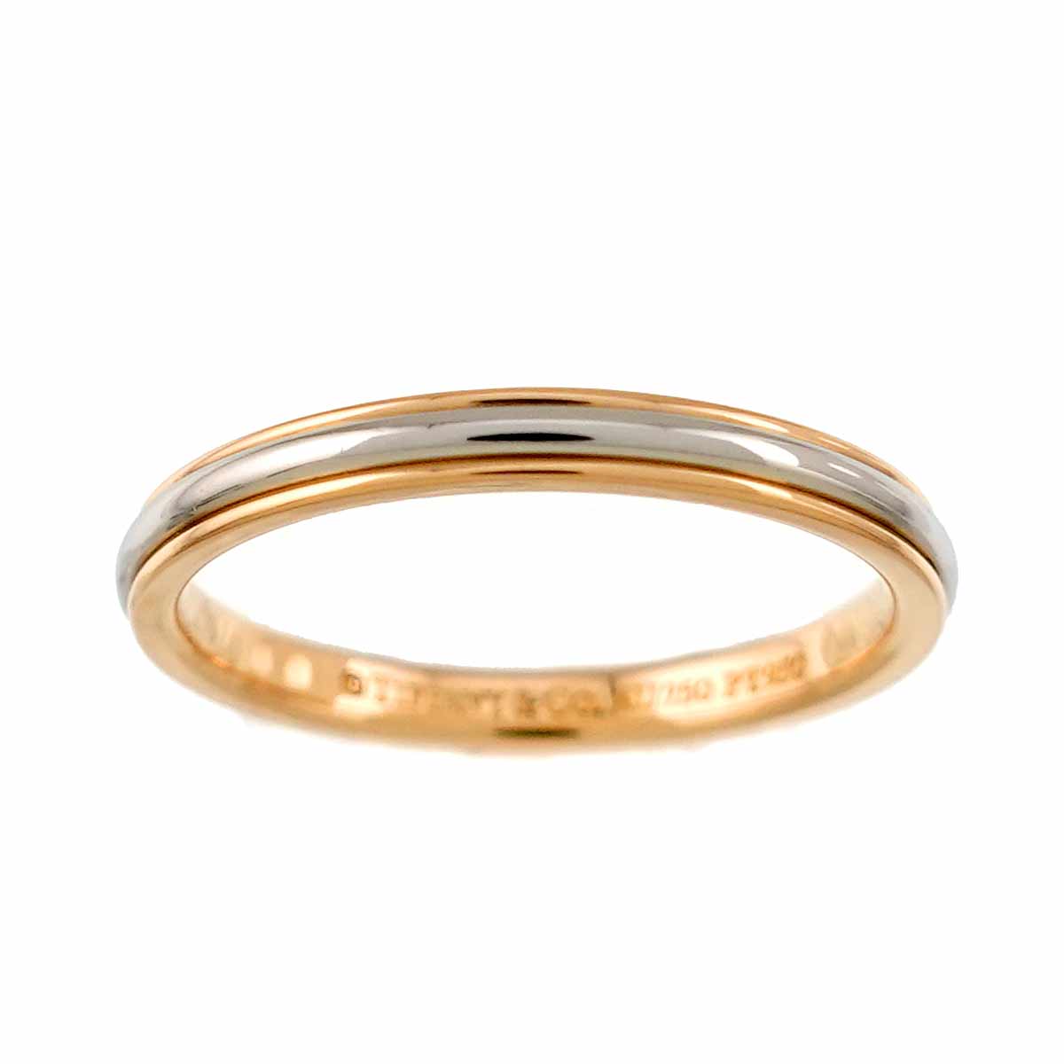 Lucida Band Ring 18K 750 PG Platinum Size4.5(US)