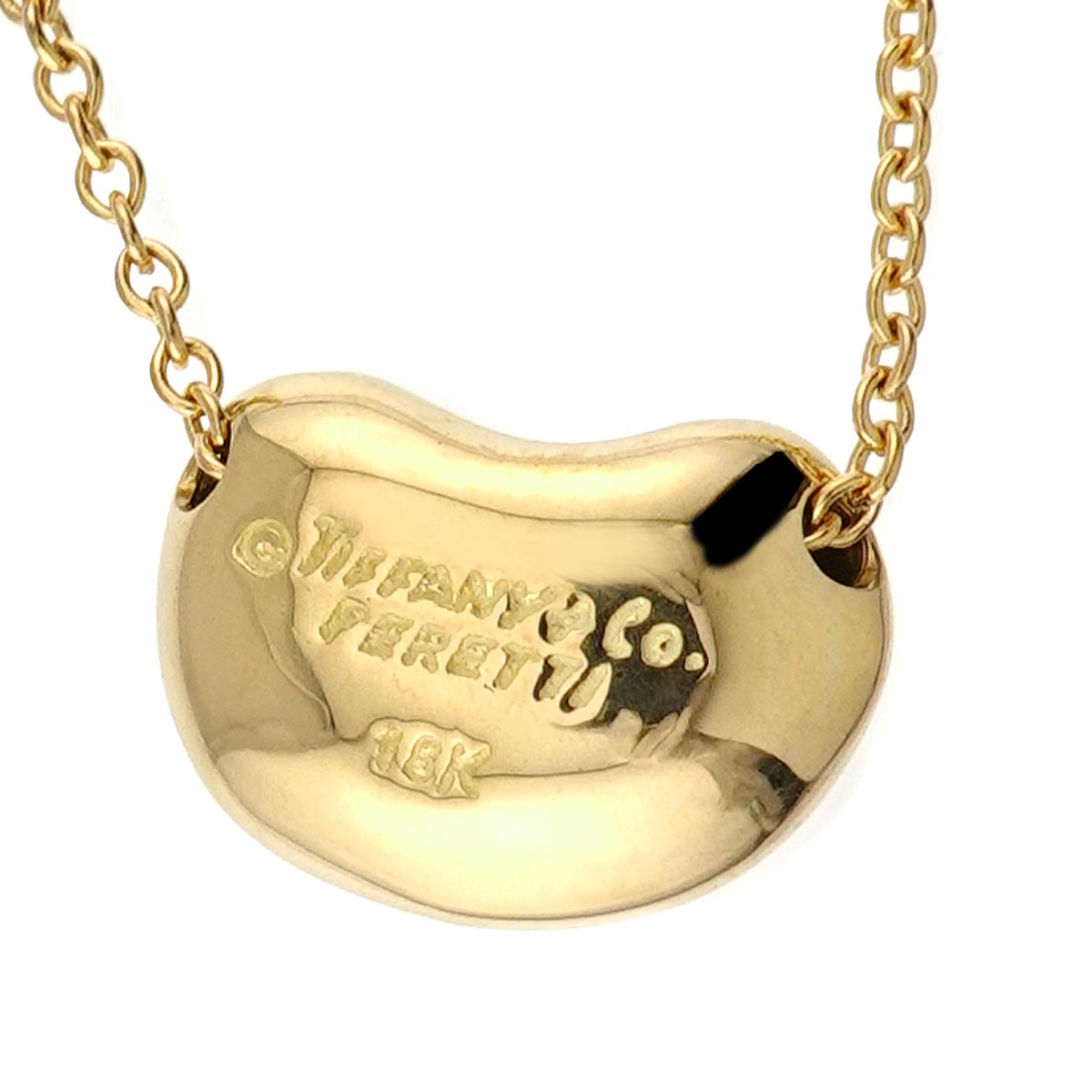 Bean Necklace 18K Yellow Gold 750