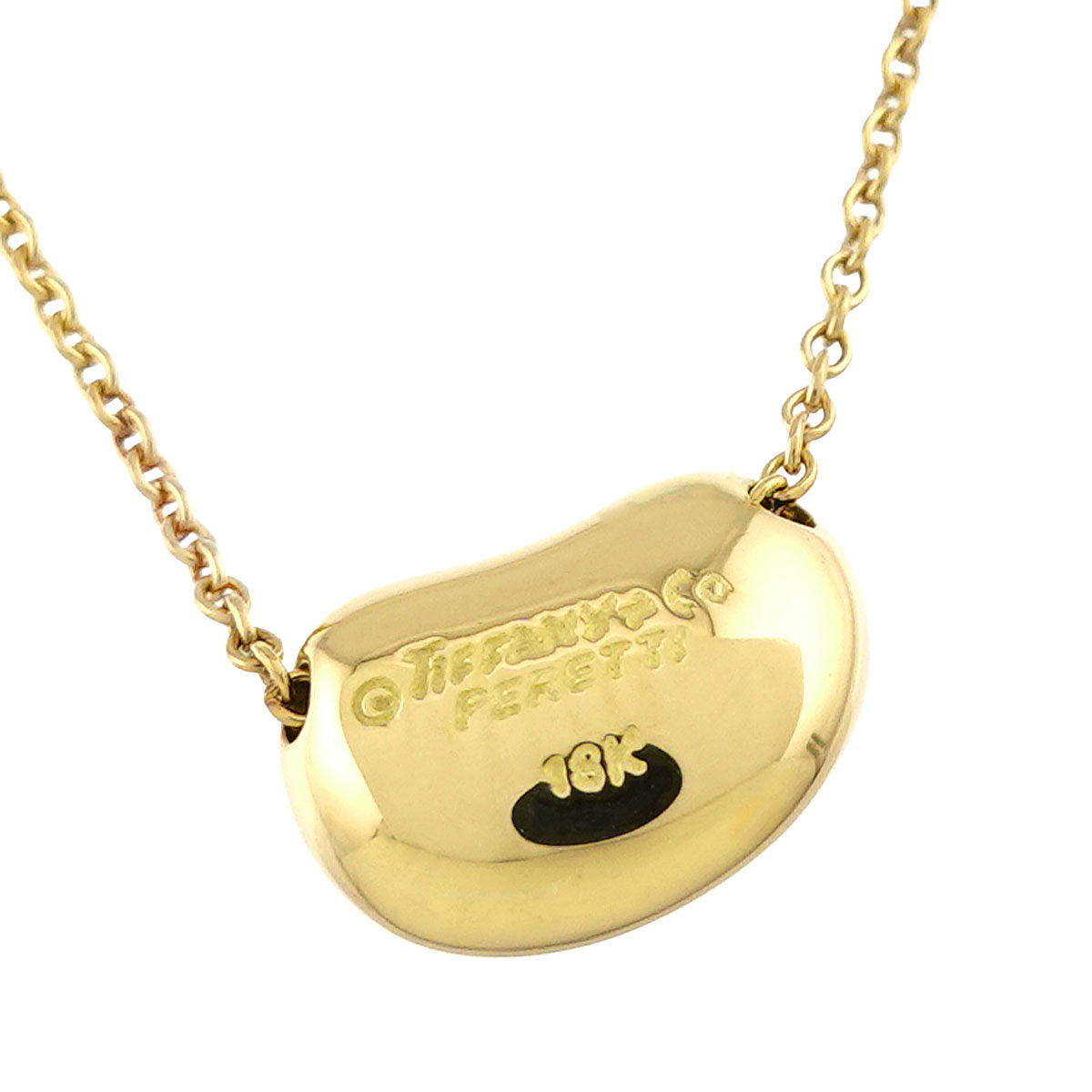 Bean Necklace 18K Yellow Gold 750