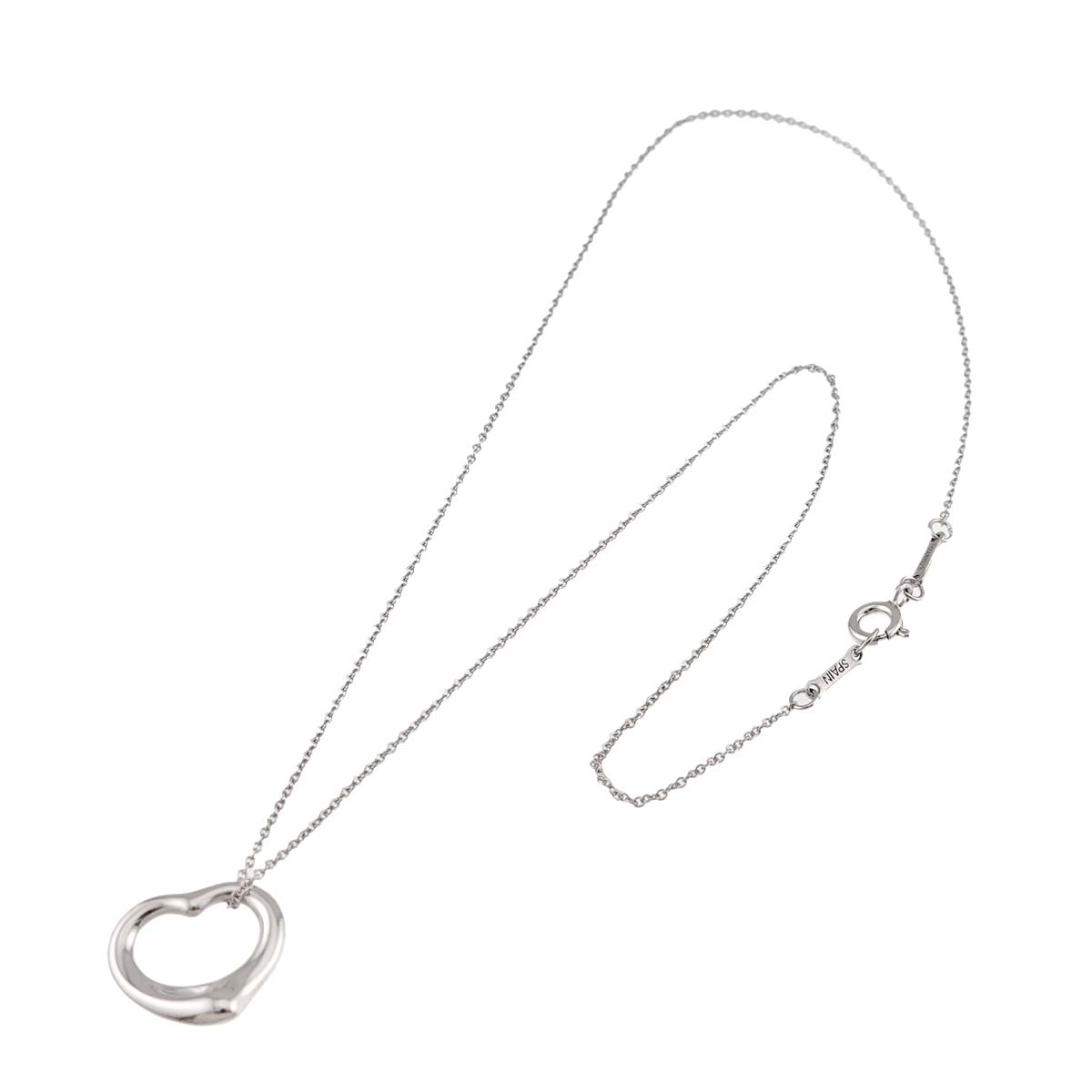 Open Heart Necklace Silver 925
