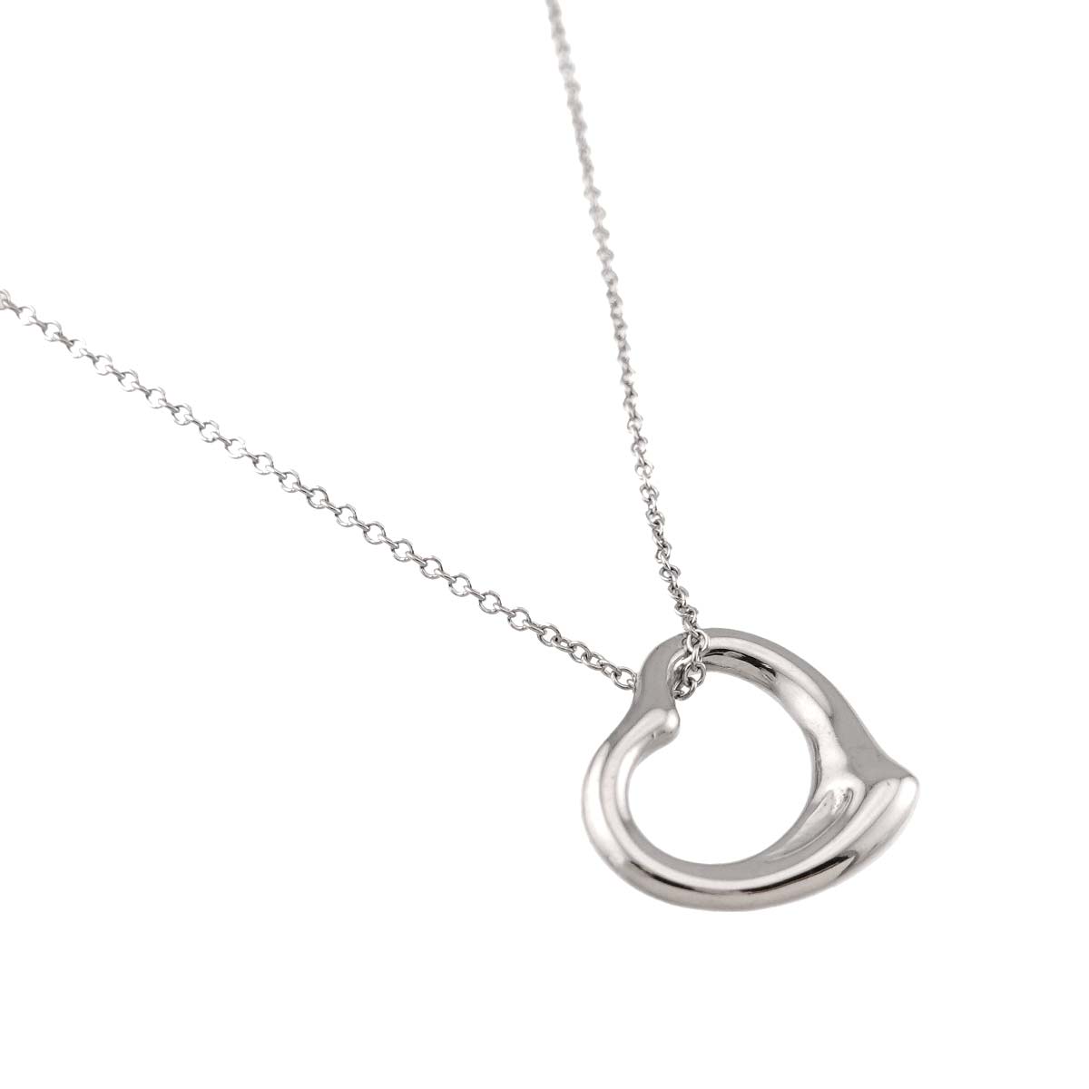 Open Heart Necklace Silver 925