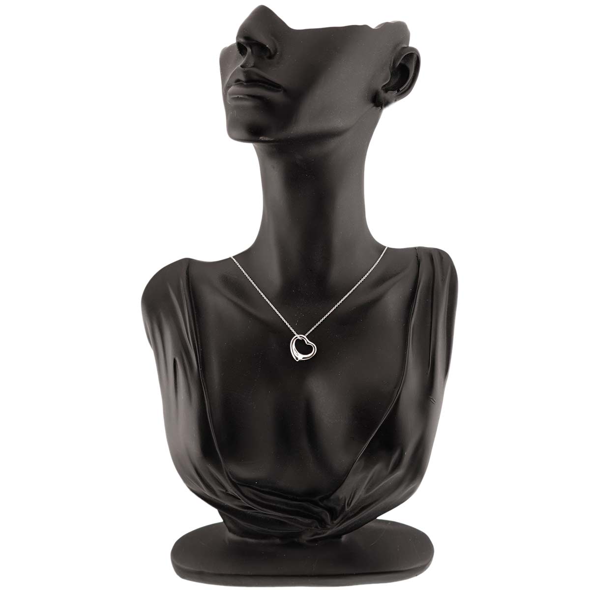Open Heart Necklace Silver 925