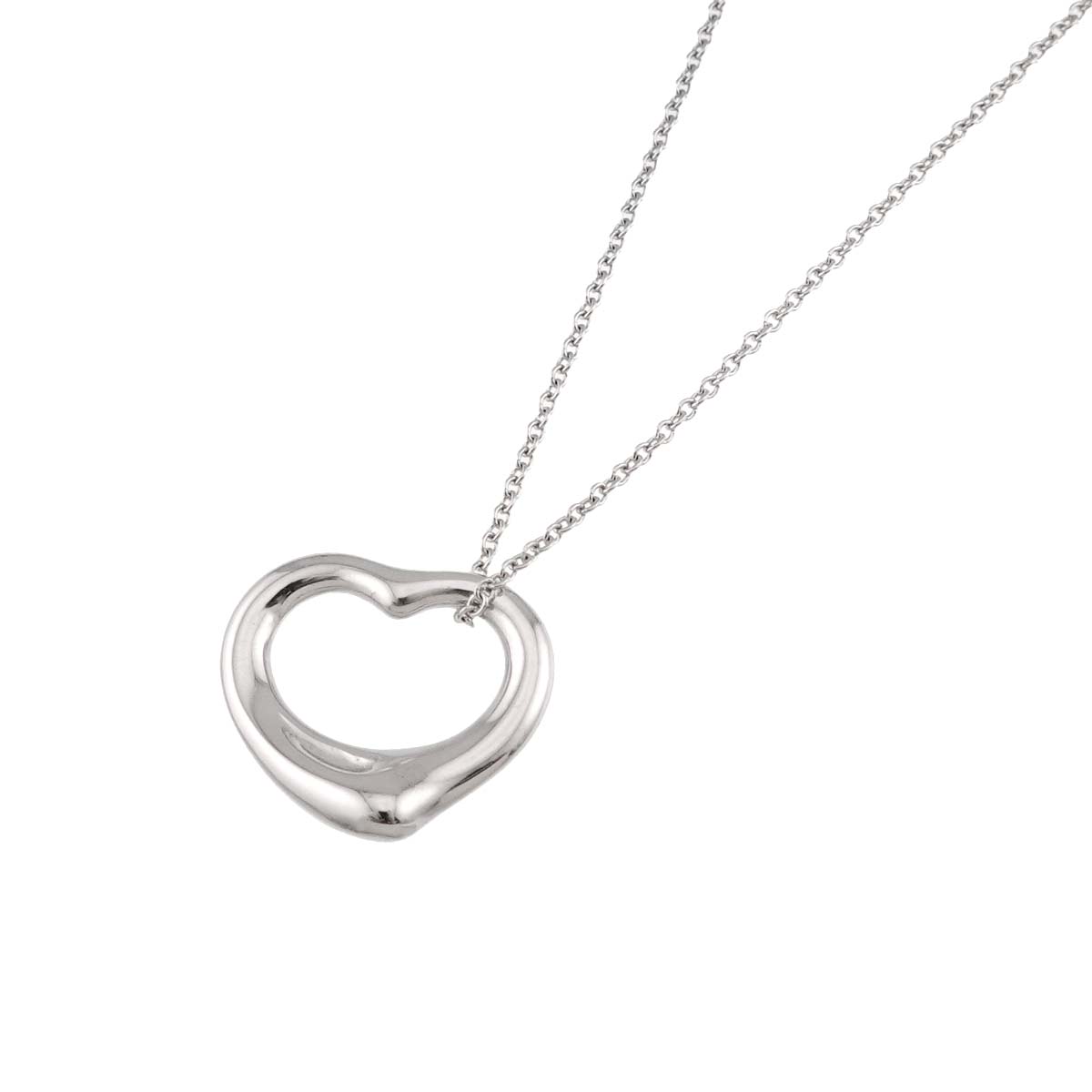 Open Heart Necklace Silver 925