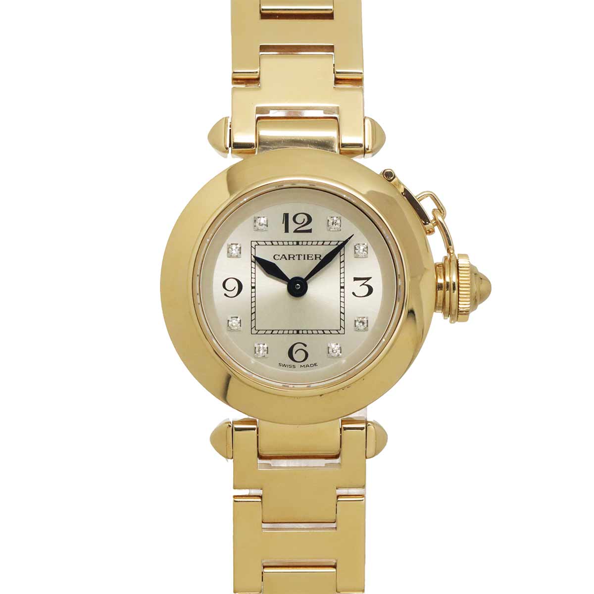 Miss Pasha WJ124015 8P Diamond 750 Yellow Gold Quartz Ladies