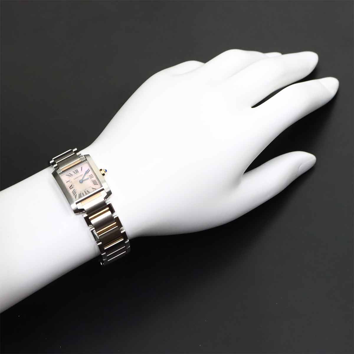 Tank Francaise SM W51027Q4 750 PG Quartz Pink Shell Dial