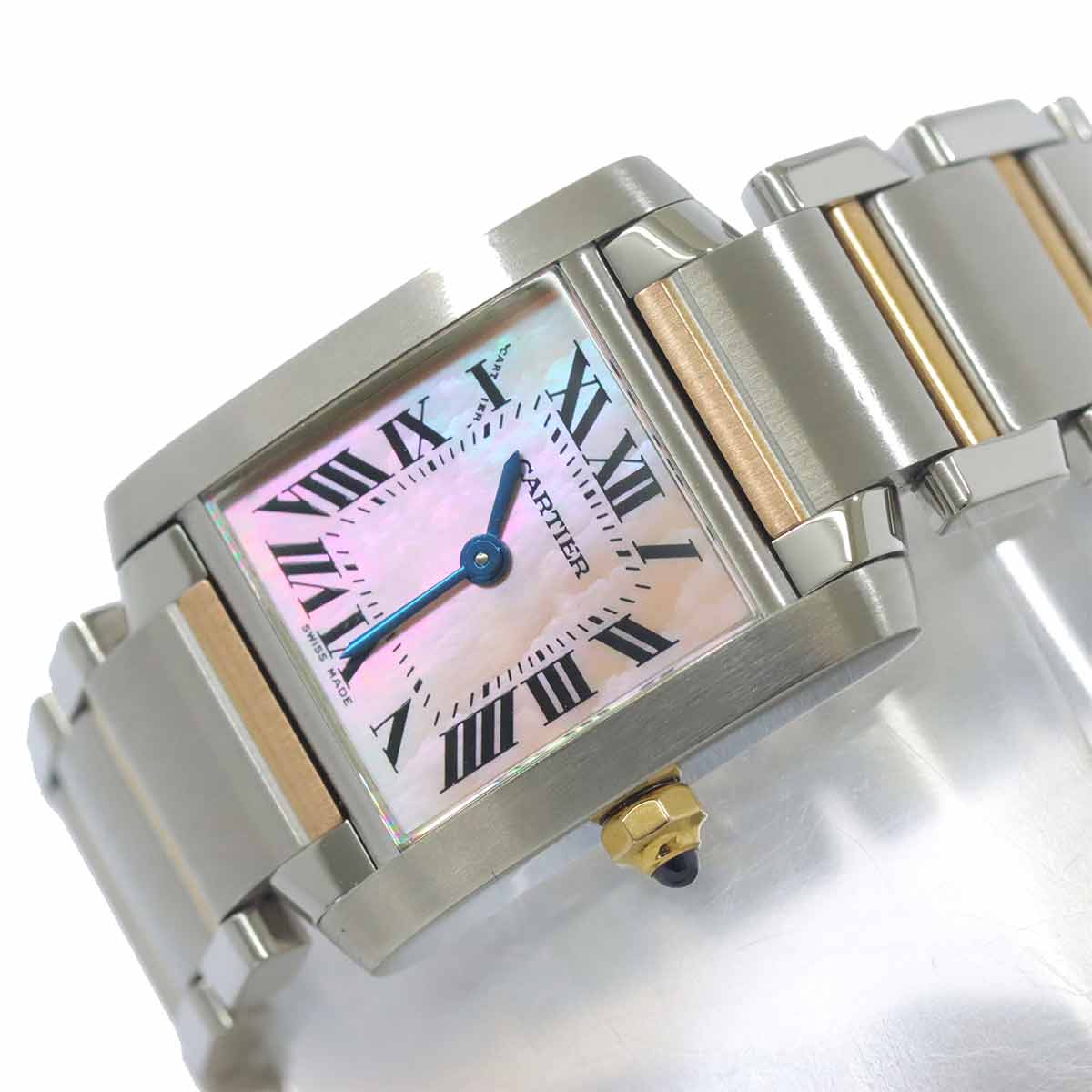 Tank Francaise SM W51027Q4 750 PG Quartz Pink Shell Dial