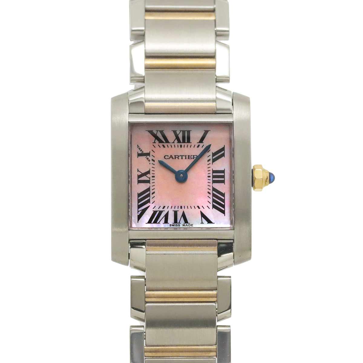 Tank Francaise SM W51027Q4 750 PG Quartz Pink Shell Dial