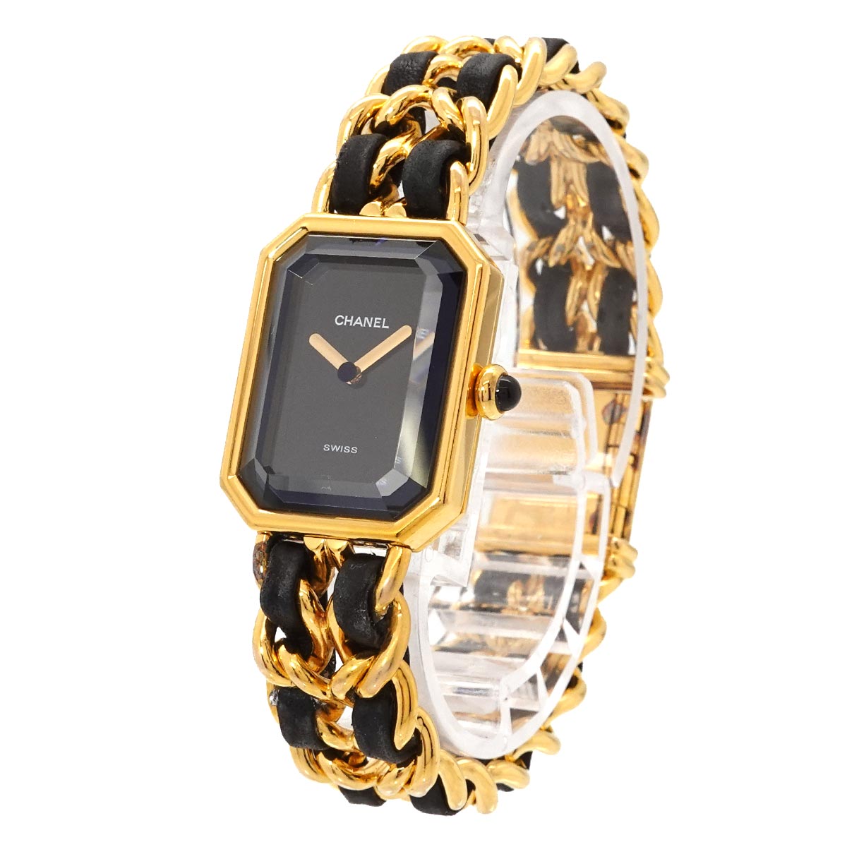 Premiere Size M H0001 Vintage Quartz Black Dial Ladies Watch