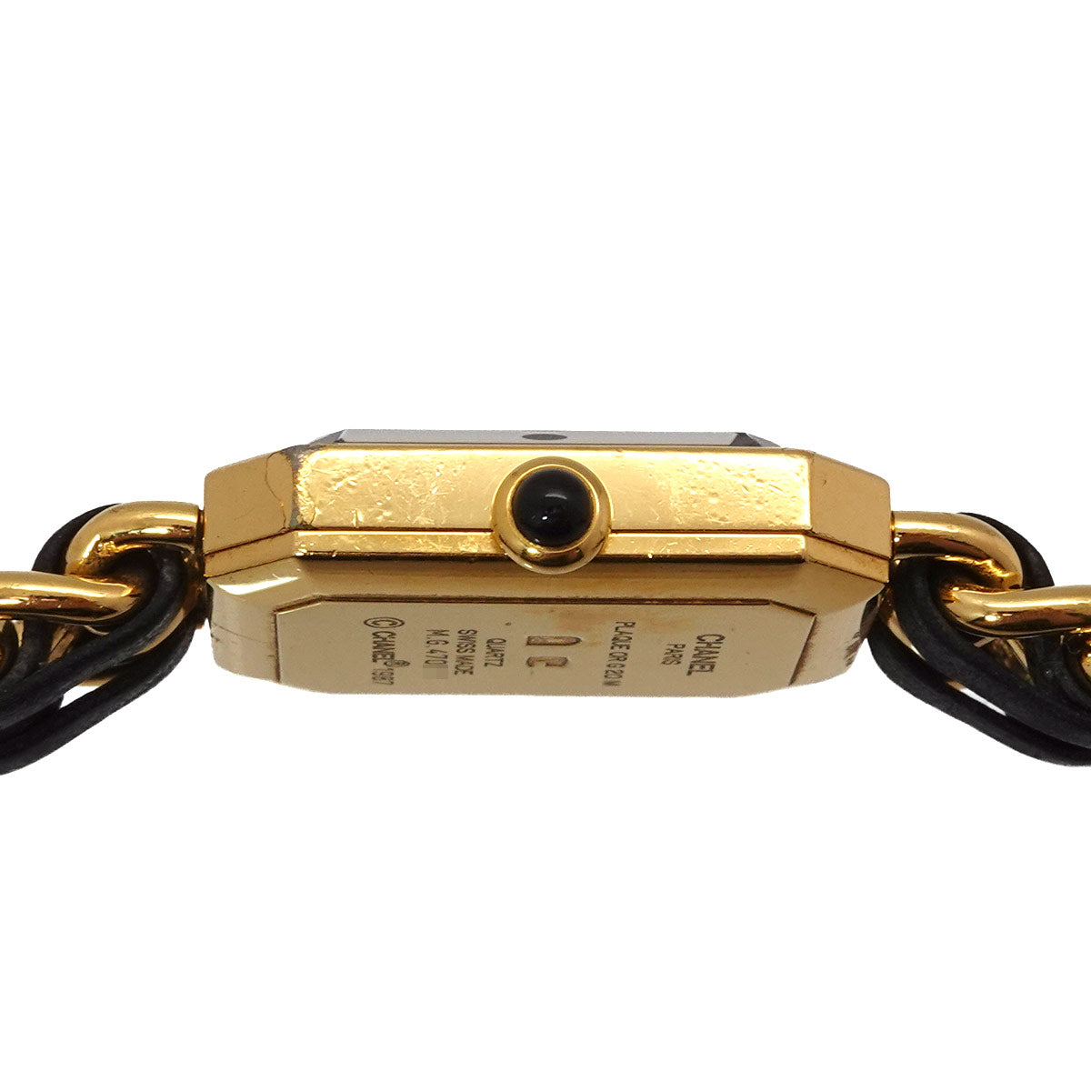 Premiere Size L H0001 Vintage Quartz Black Dial Ladies Watch