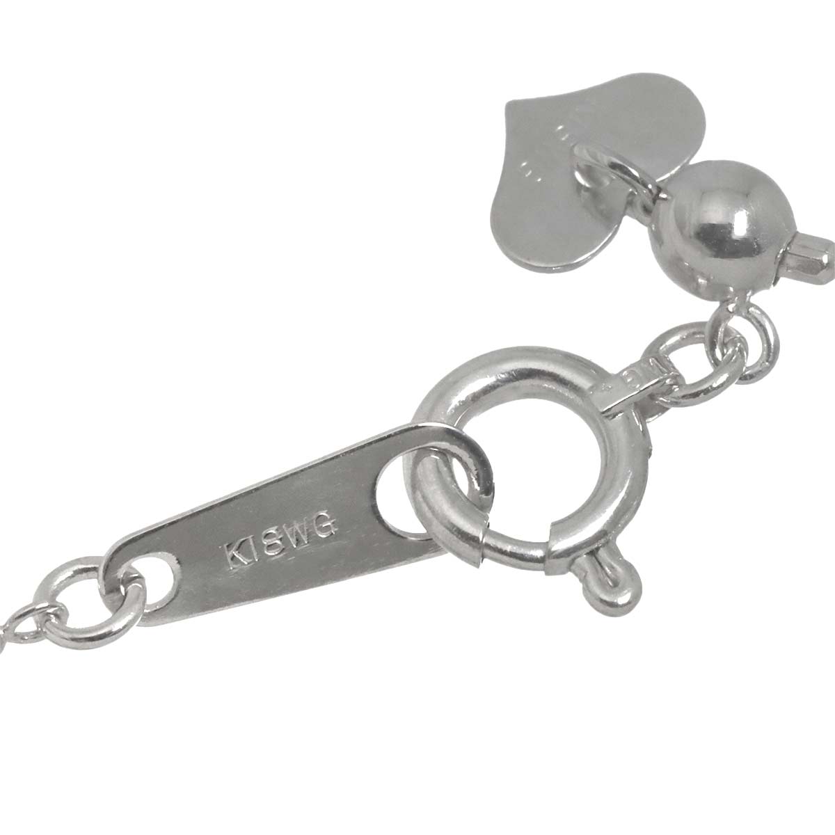 Necklace 18K K18 WG White Gold 750