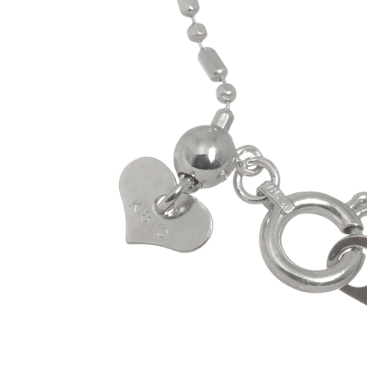 Necklace 18K K18 WG White Gold 750