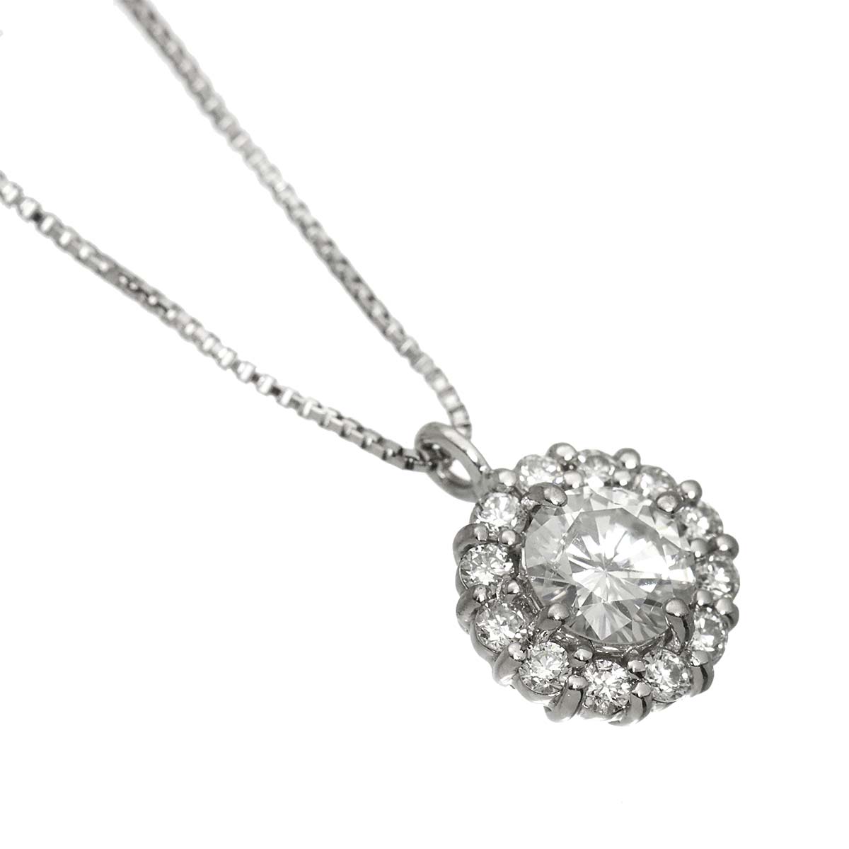 Diamond 0.275ct/0.12ct Necklace Pt Platinum