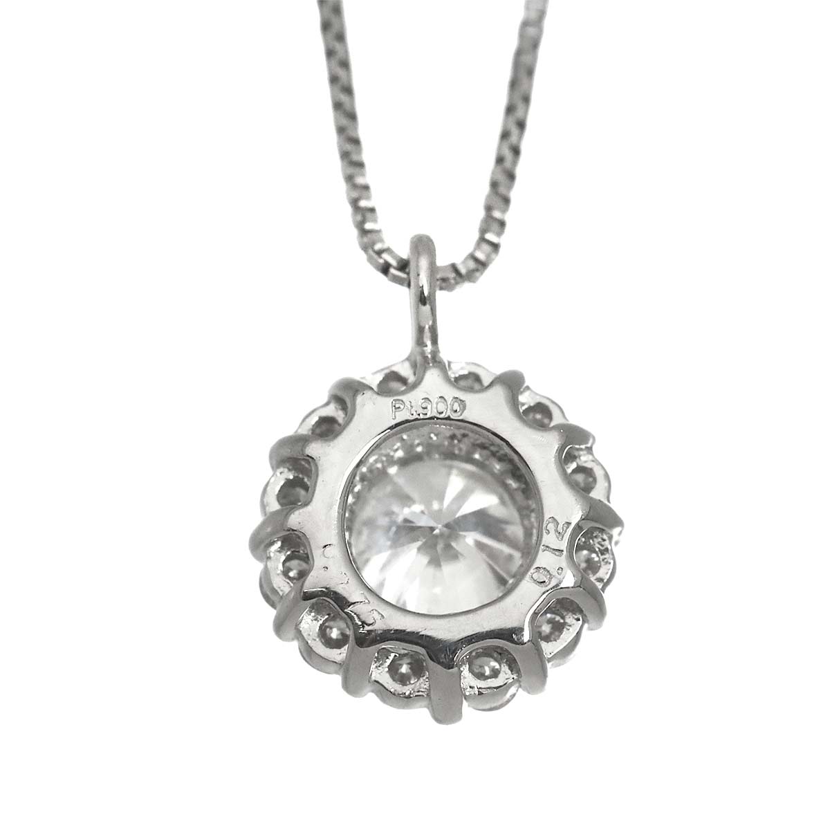 Diamond 0.275ct/0.12ct Necklace Pt Platinum