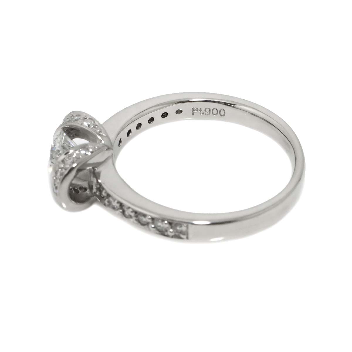 Diamond 1.004ct/0.35ct Ring Pt Platinum size7.5(US)
