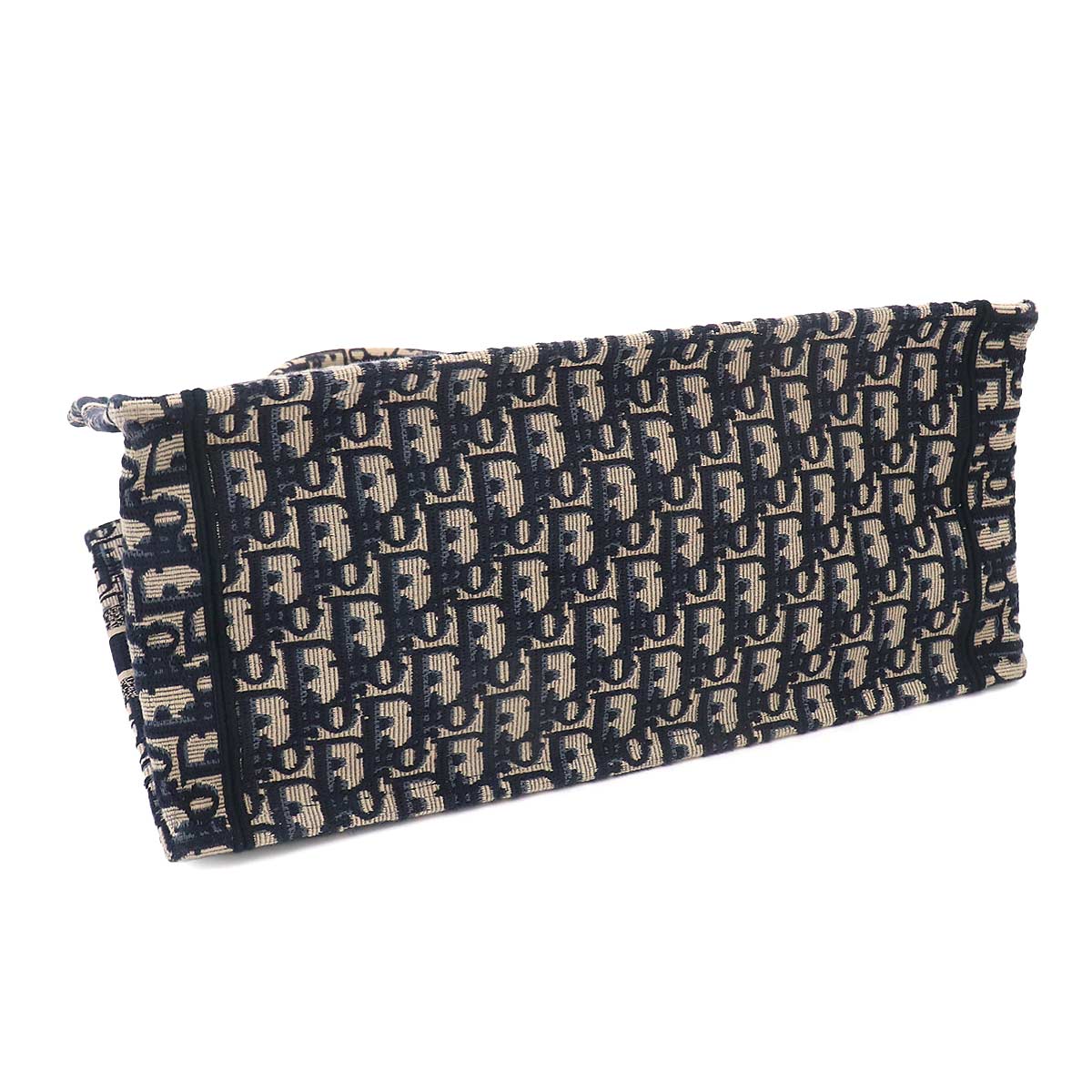Oblique Book Tote Medium Bag Canvas Navy M1296ZRIW