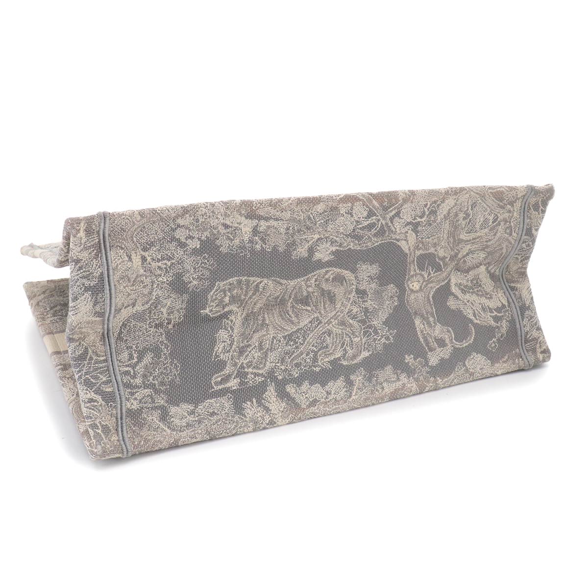 Toile De Jouy Book Tote Large Bag Canvas Gray M1286ZTDT